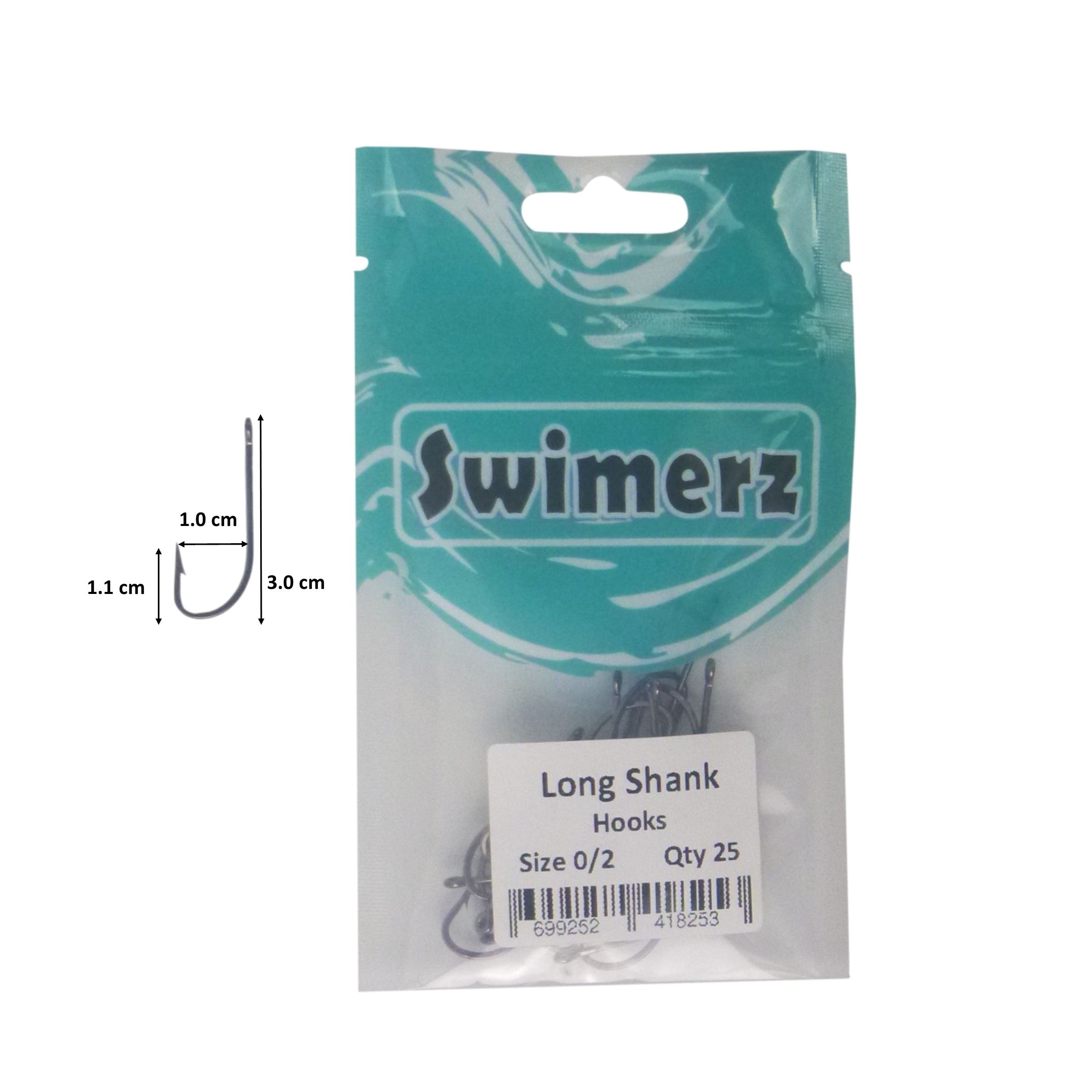Swimerz 0/2 Long Shank Worm Hook 25 Pack view 3