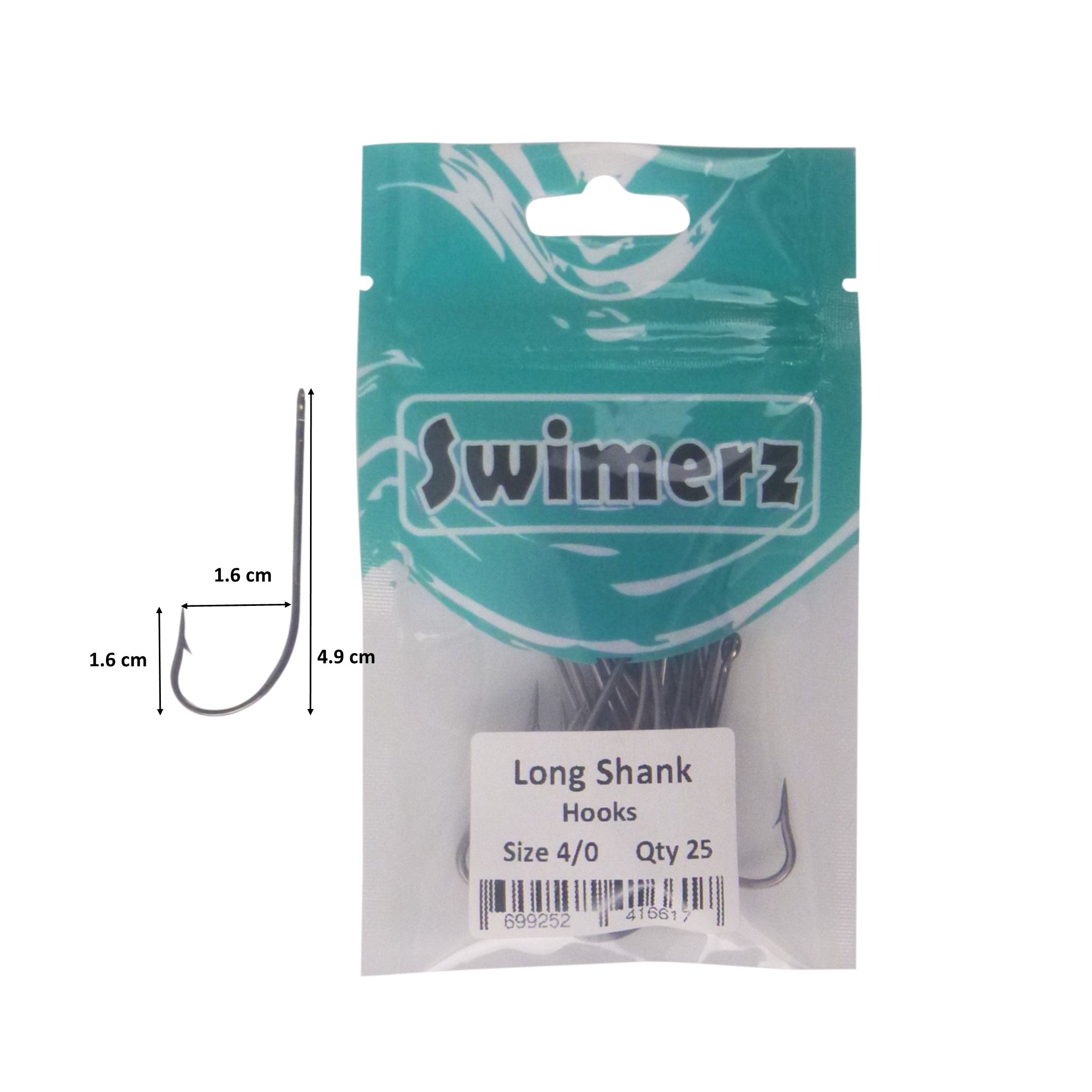 Swimerz 4/0 Long Shank Worm Hook 25 Pack view 3