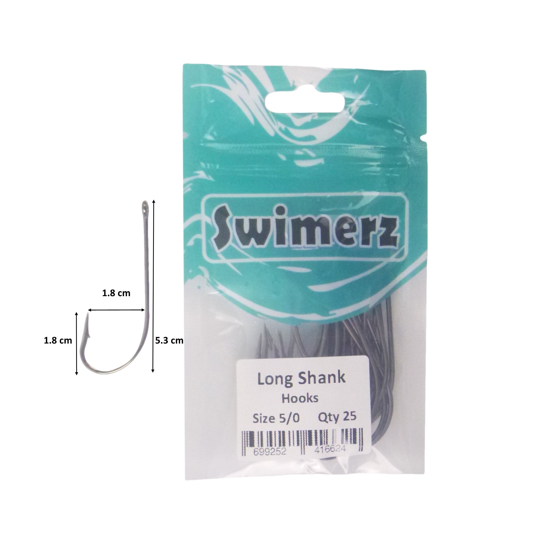 Swimerz 5/0 Long Shank Worm Hook 25 Pack view 3