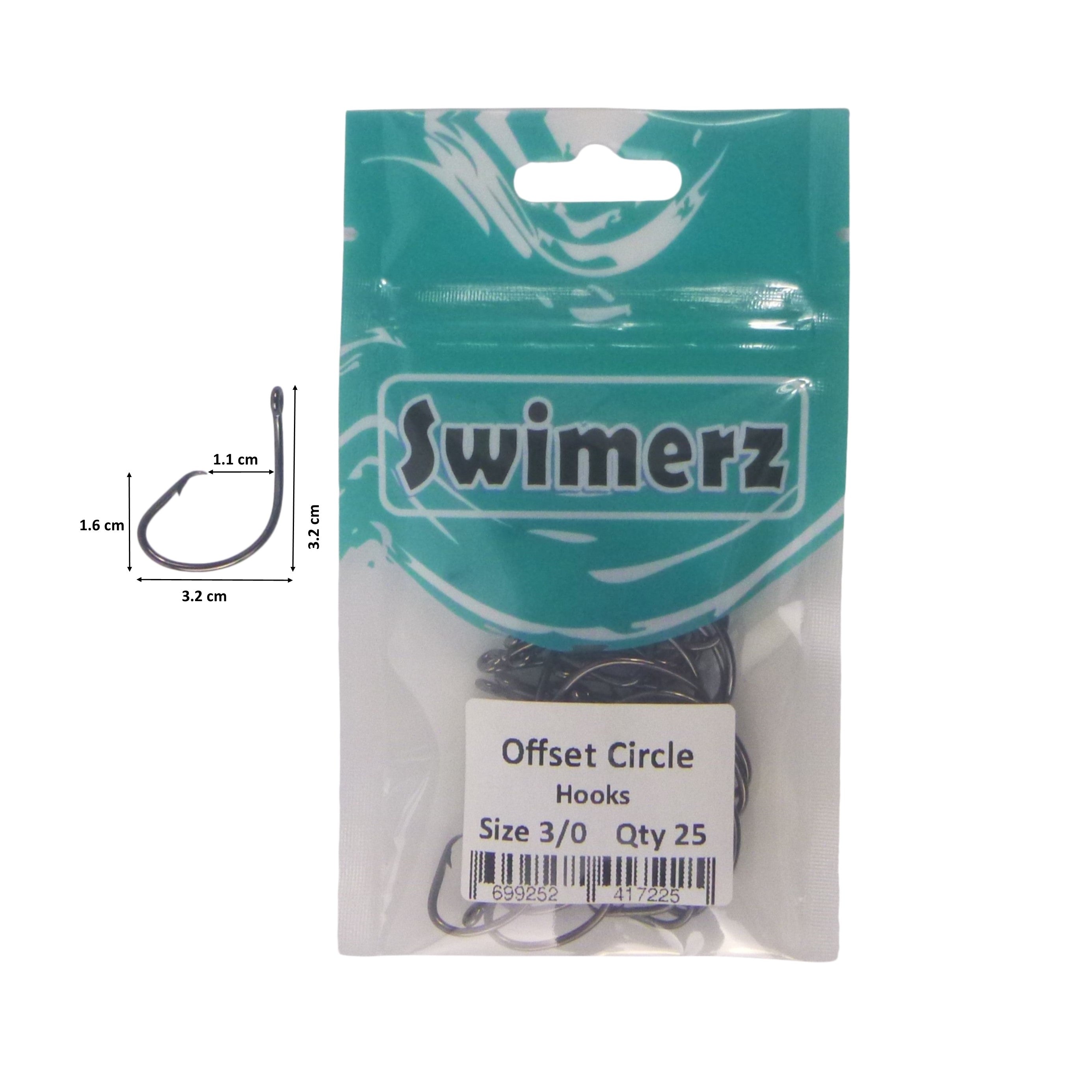Swimerz 3/0 Offset Circle Hook 25 pack view 3