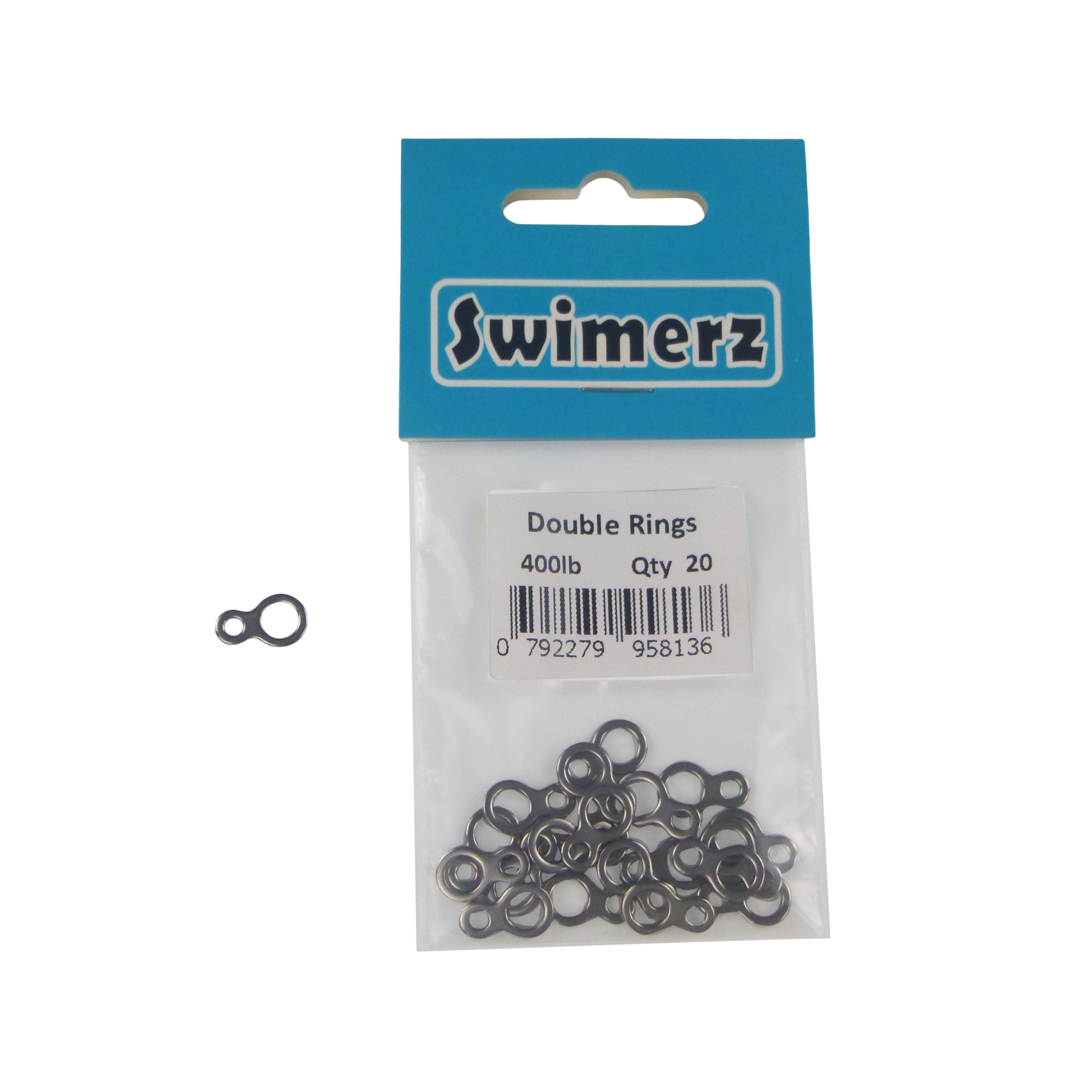 Swimerz 180kg Solid Double Rings, 14mm, 20 pack view 3