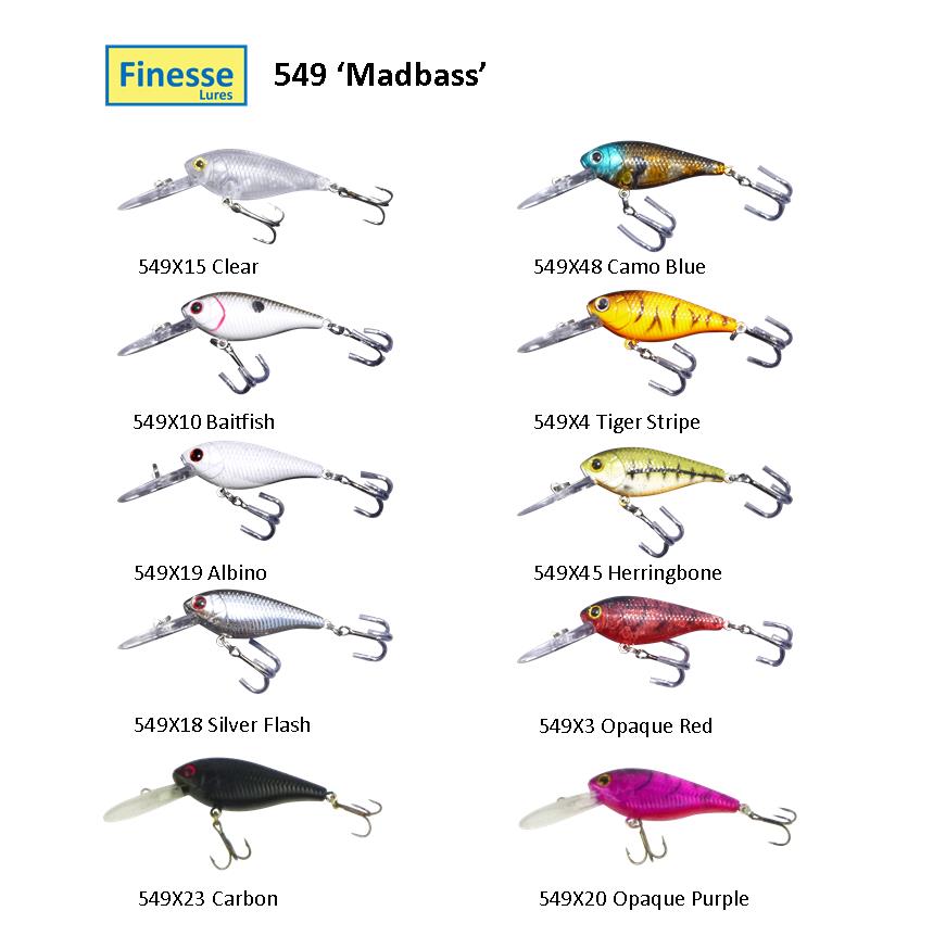 Finesse 'Madbass' Herringbone, 85mm Deep Diving Crankbait view 2