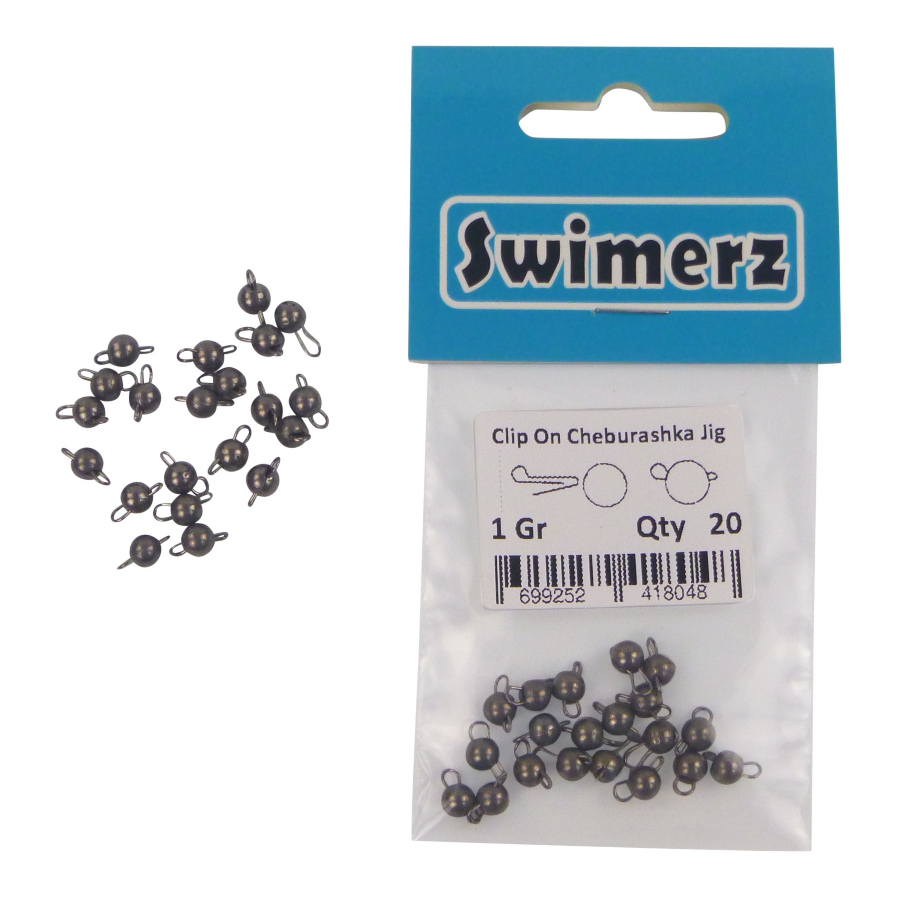 Swimerz 1 Gram Cheburashka Clip-On Jig Head 20 Pack view 3