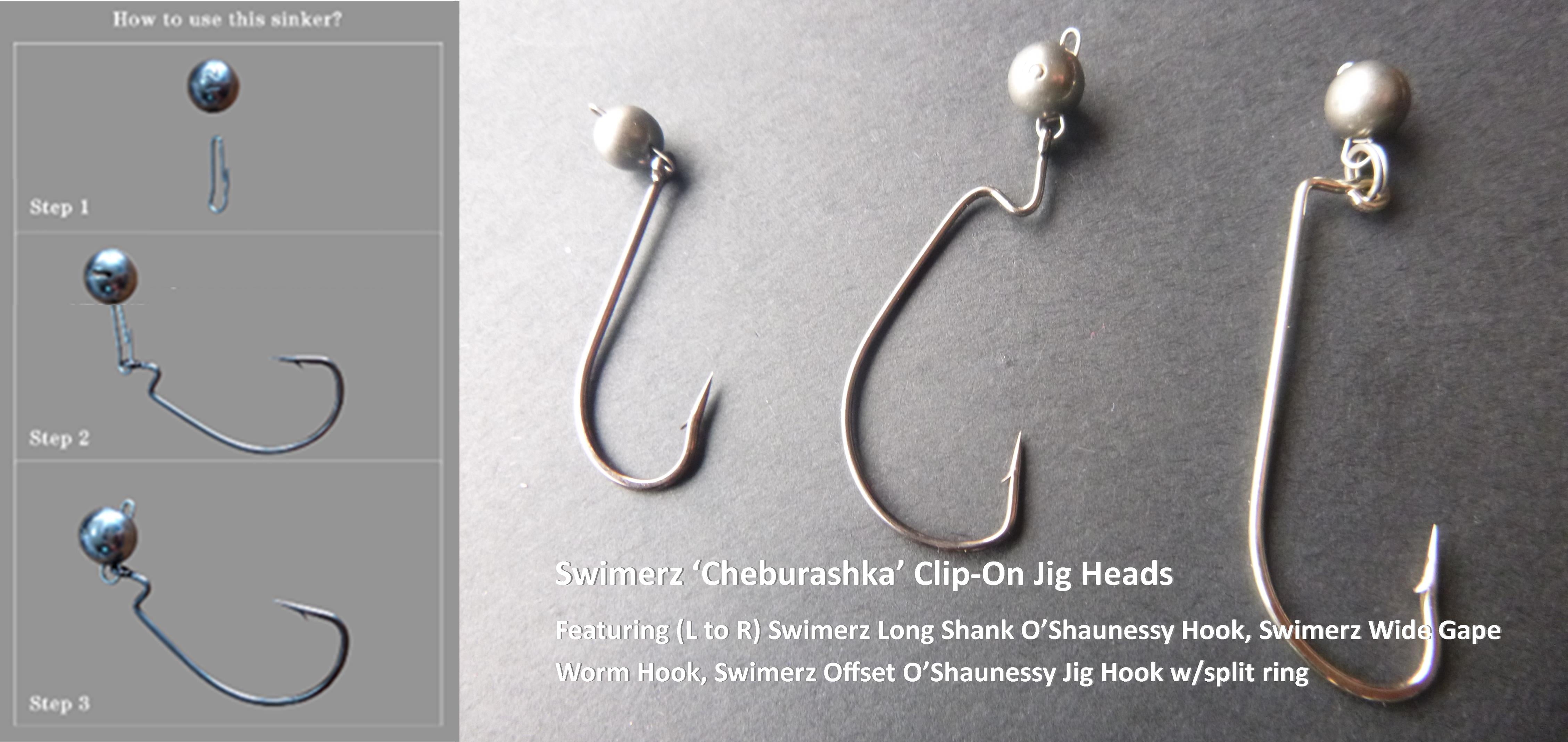Swimerz 5 Gram Cheburashka Clip-On Jig Head 8 Pack view 2