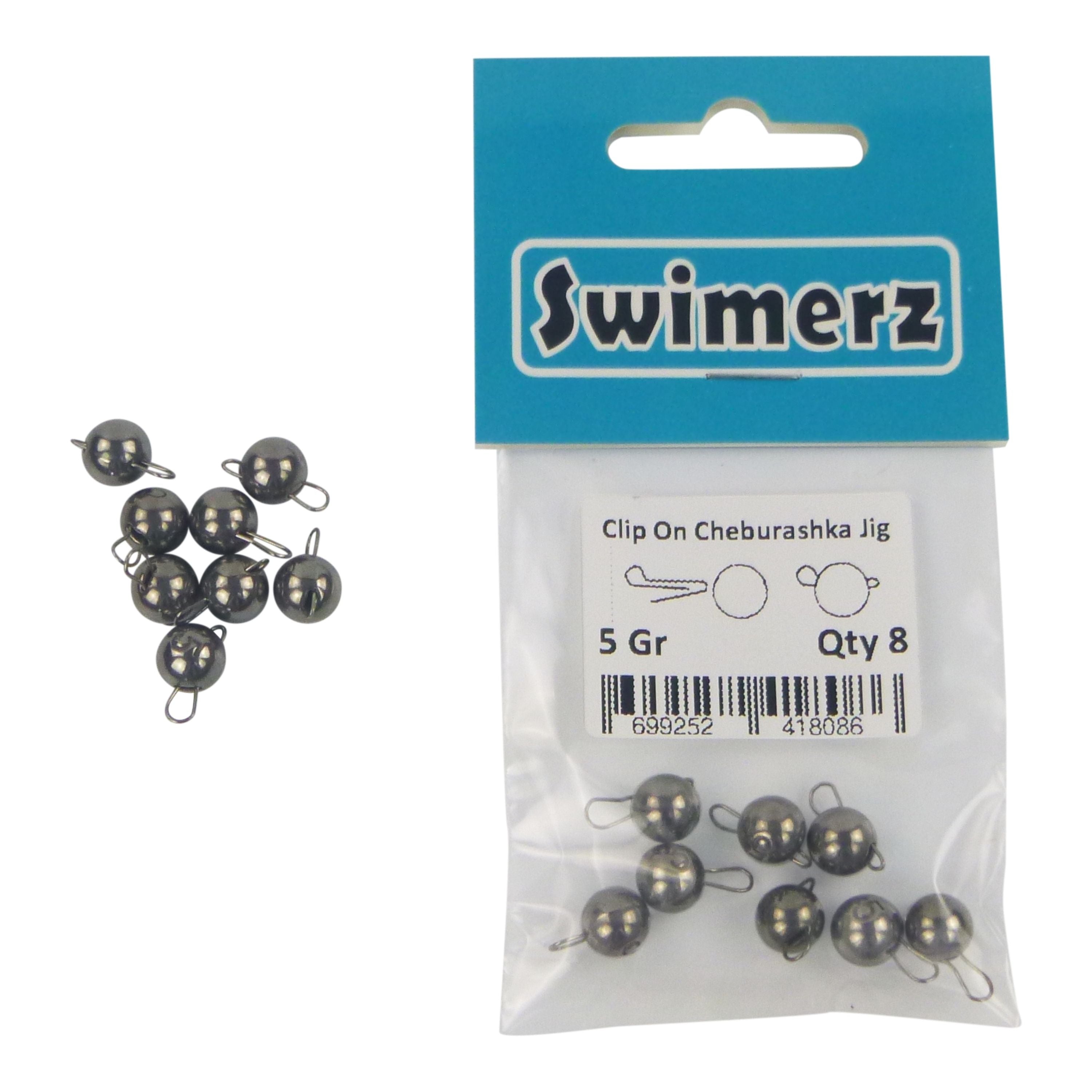 Swimerz 5 Gram Cheburashka Clip-On Jig Head 8 Pack view 3