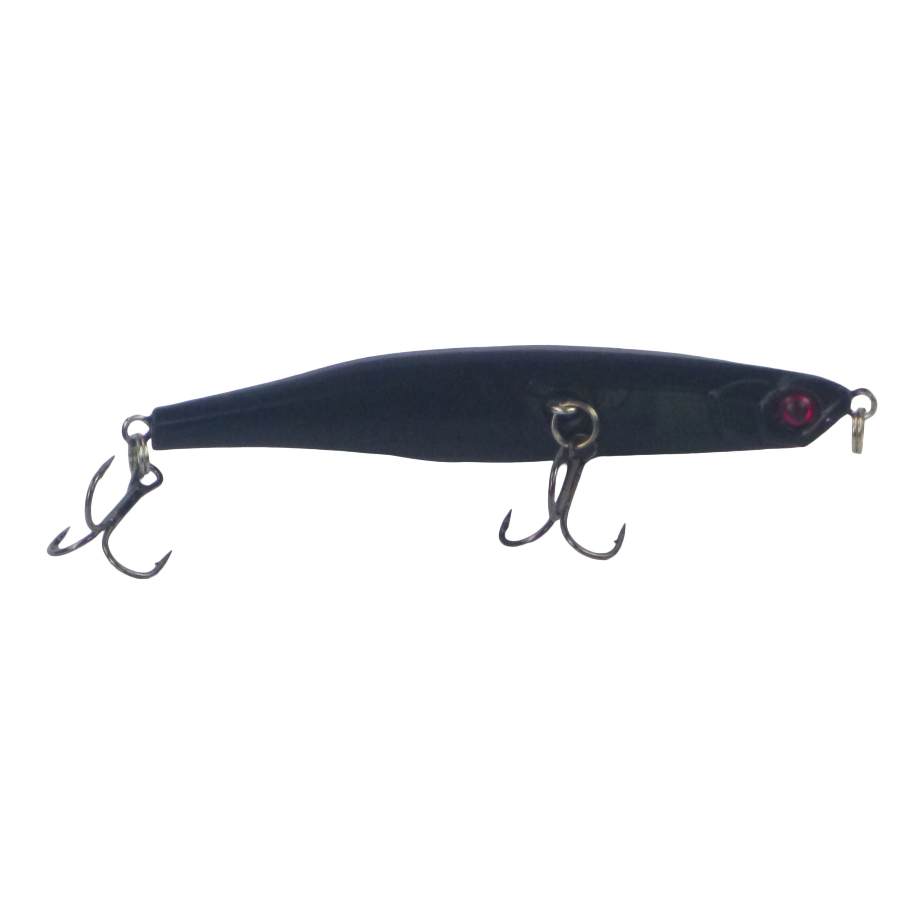 Toppu Mizzu Sidewinder Bent Minnow, 95mm, Carbon view 2