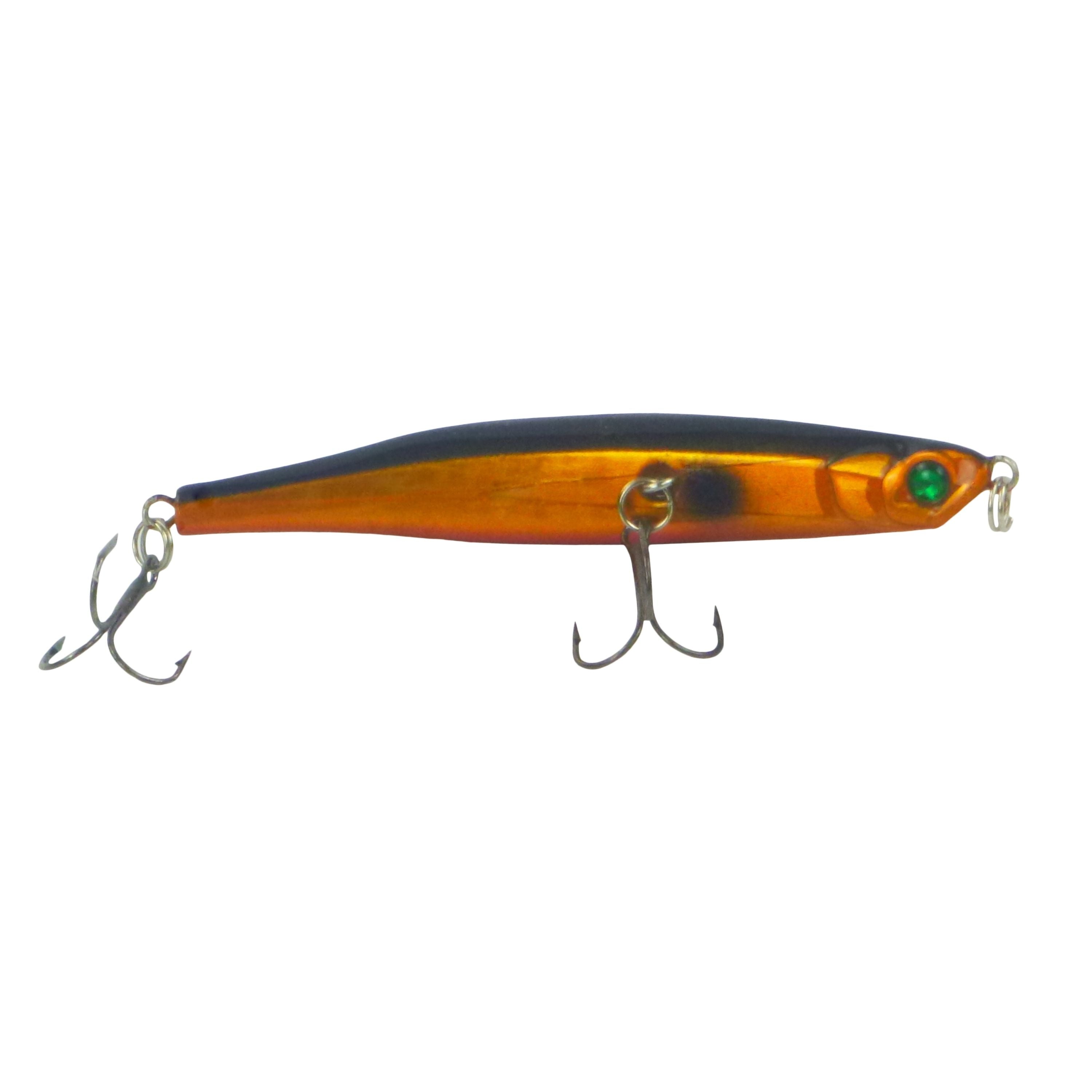 Toppu Mizzu Sidewinder Bent Minnow, 95mm, Gold Flare view 2