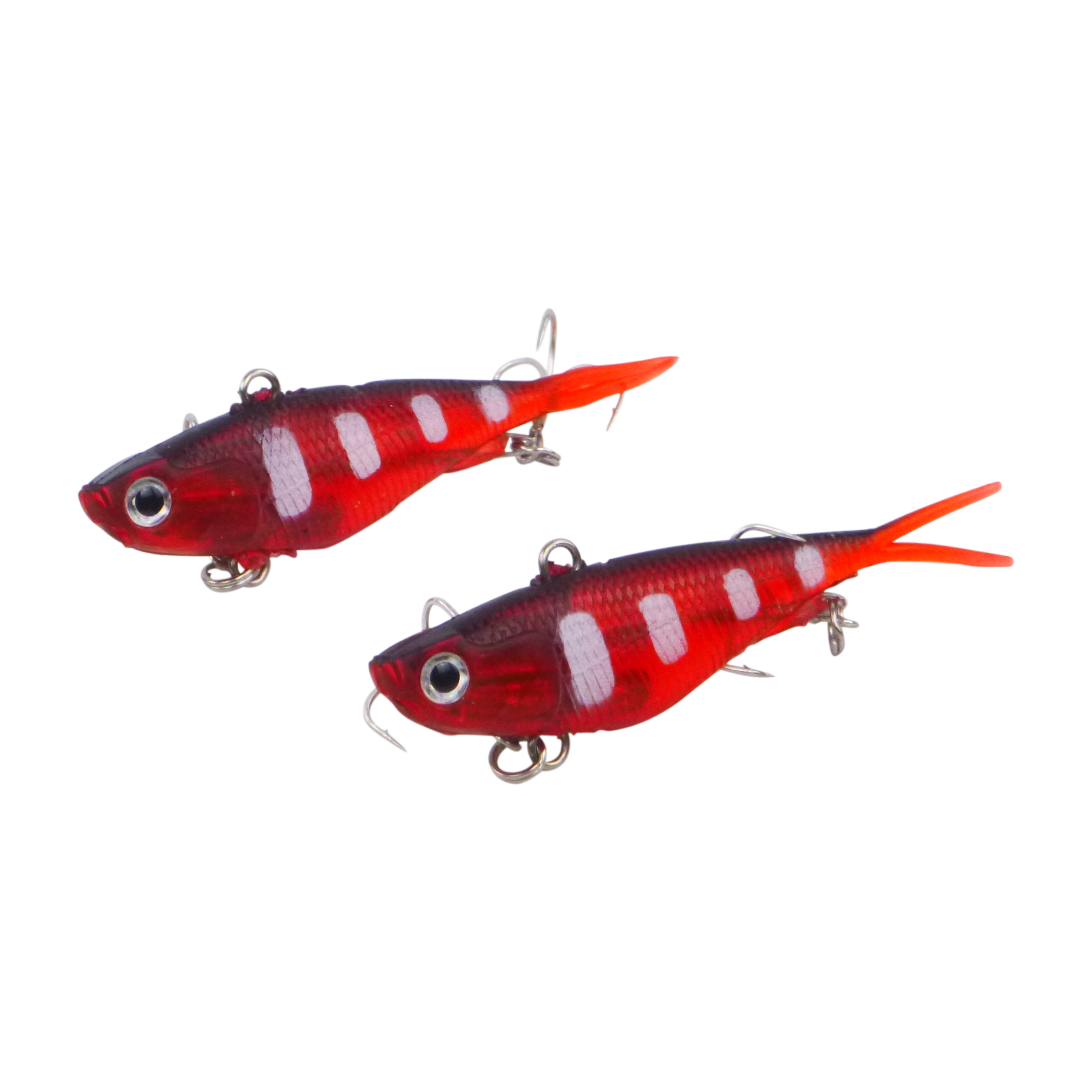 Swimerz 95mm Soft Vibe, Opaque Red, 2 pack