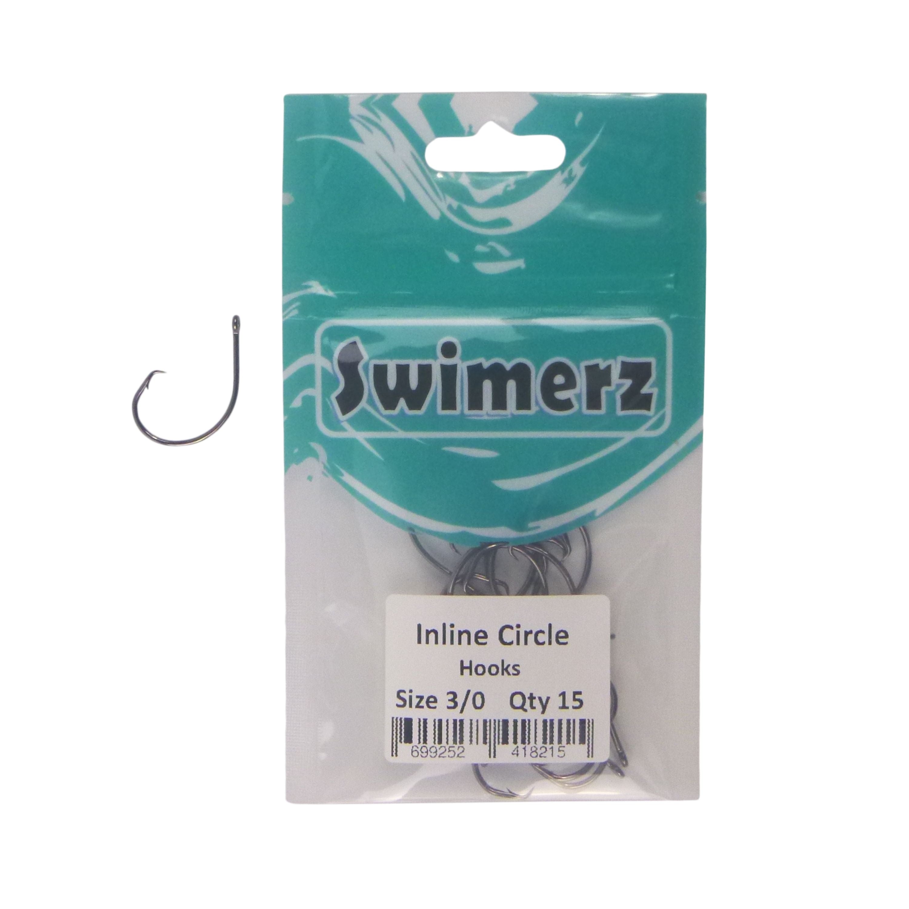 Swimerz 3/0 Inline Circle Hook 15 pack view 2