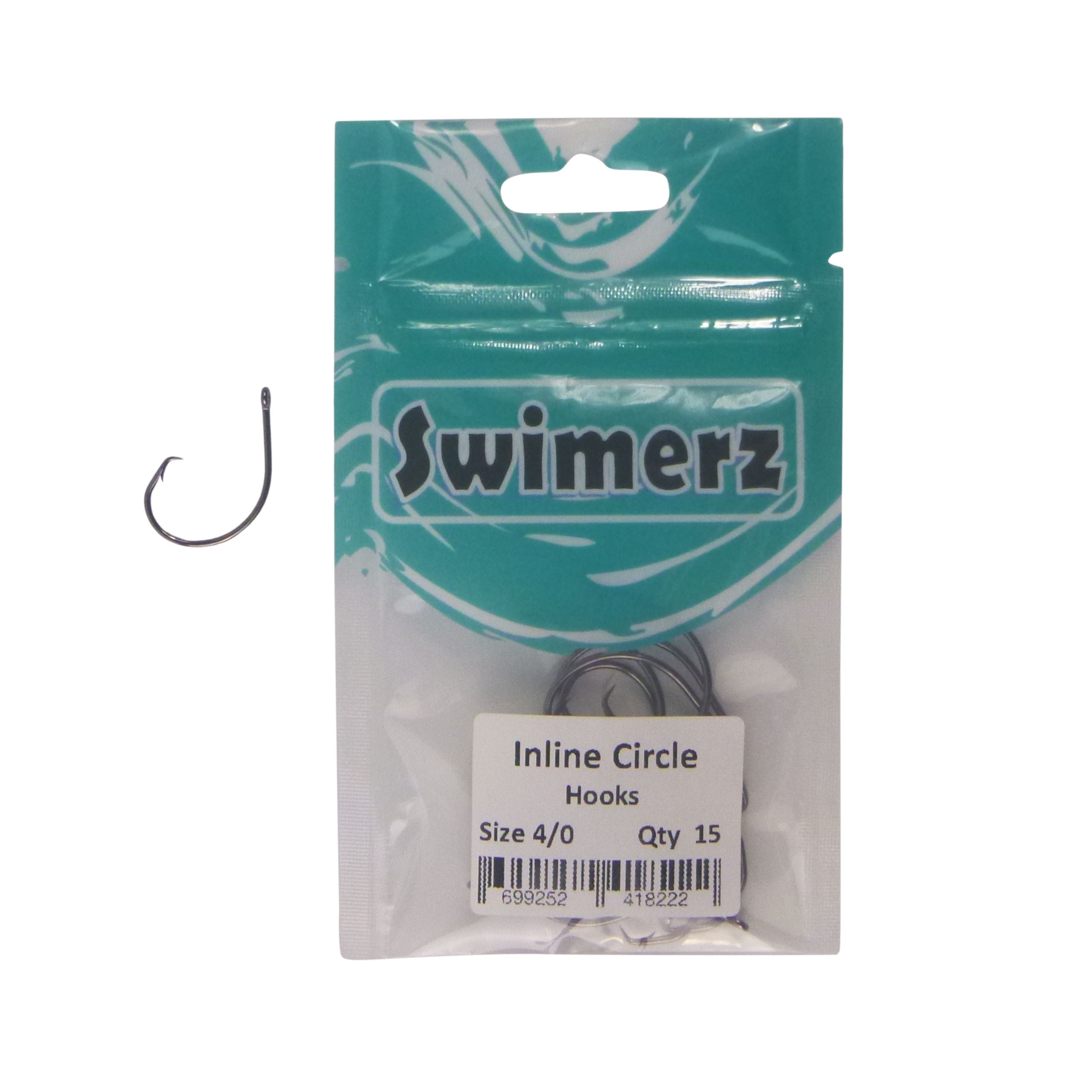 Swimerz 4/0 Inline Circle Hook 15 pack view 2