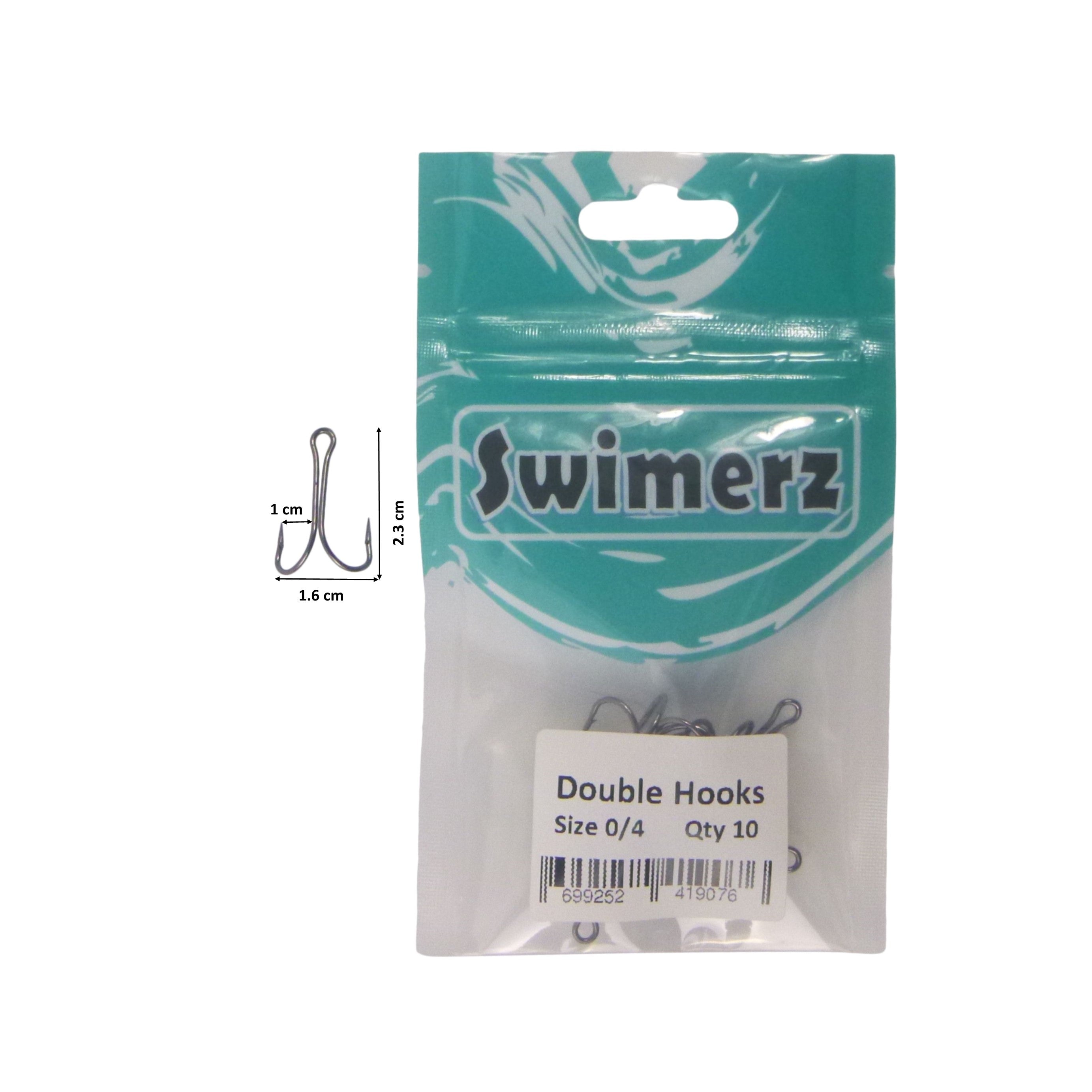 Swimerz Size 4 Extra Strong Double Hook 10 Pack view 3
