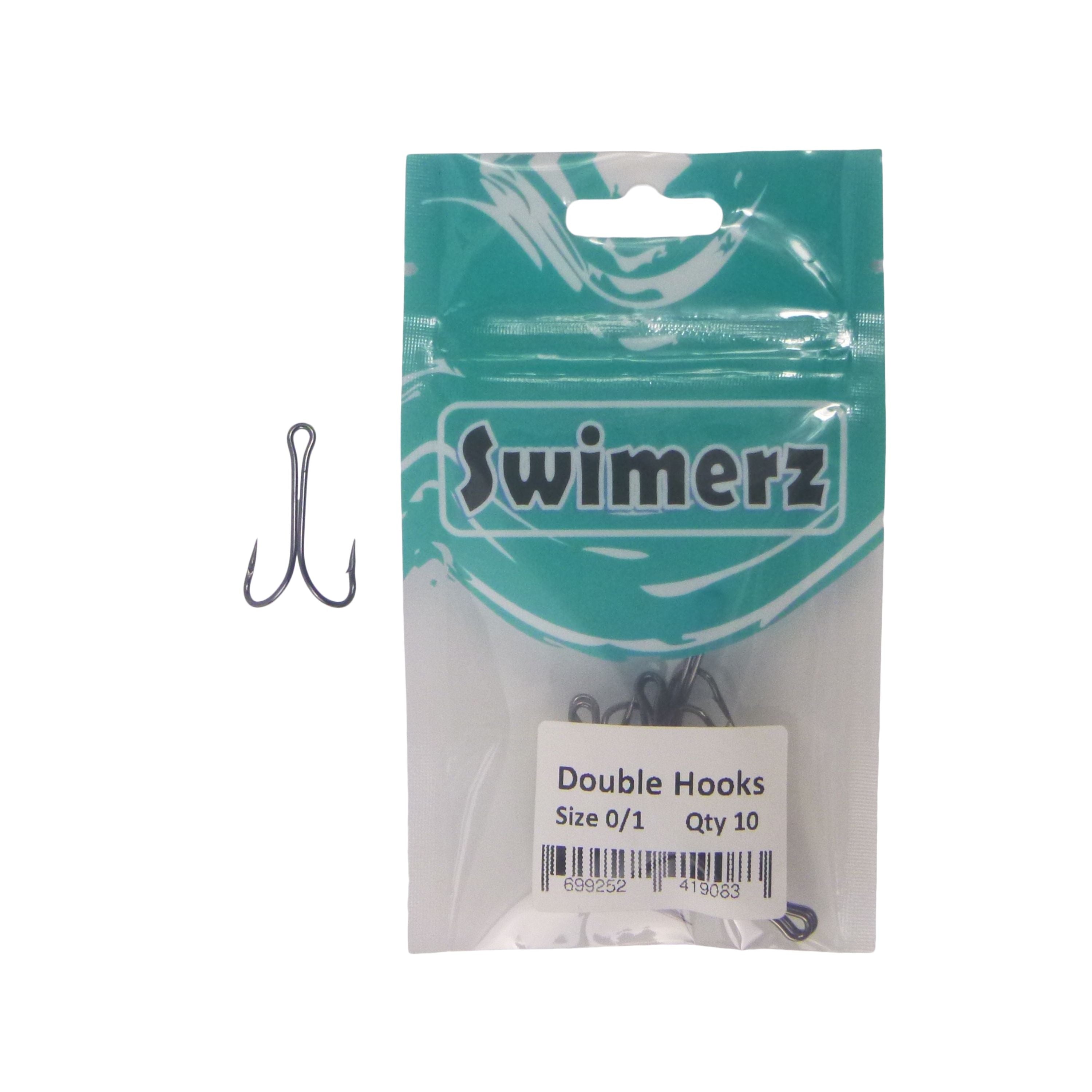 Swimerz Size 1 Extra Strong Double Hook 10 Pack view 2