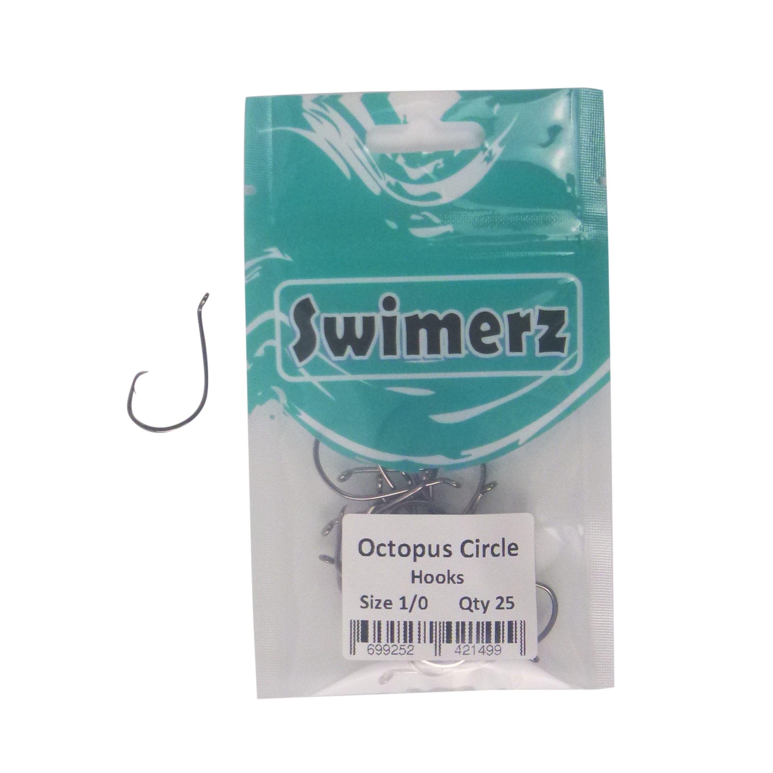 Swimerz 1/0 Octopus Circle Hooks, 25 pack view 2