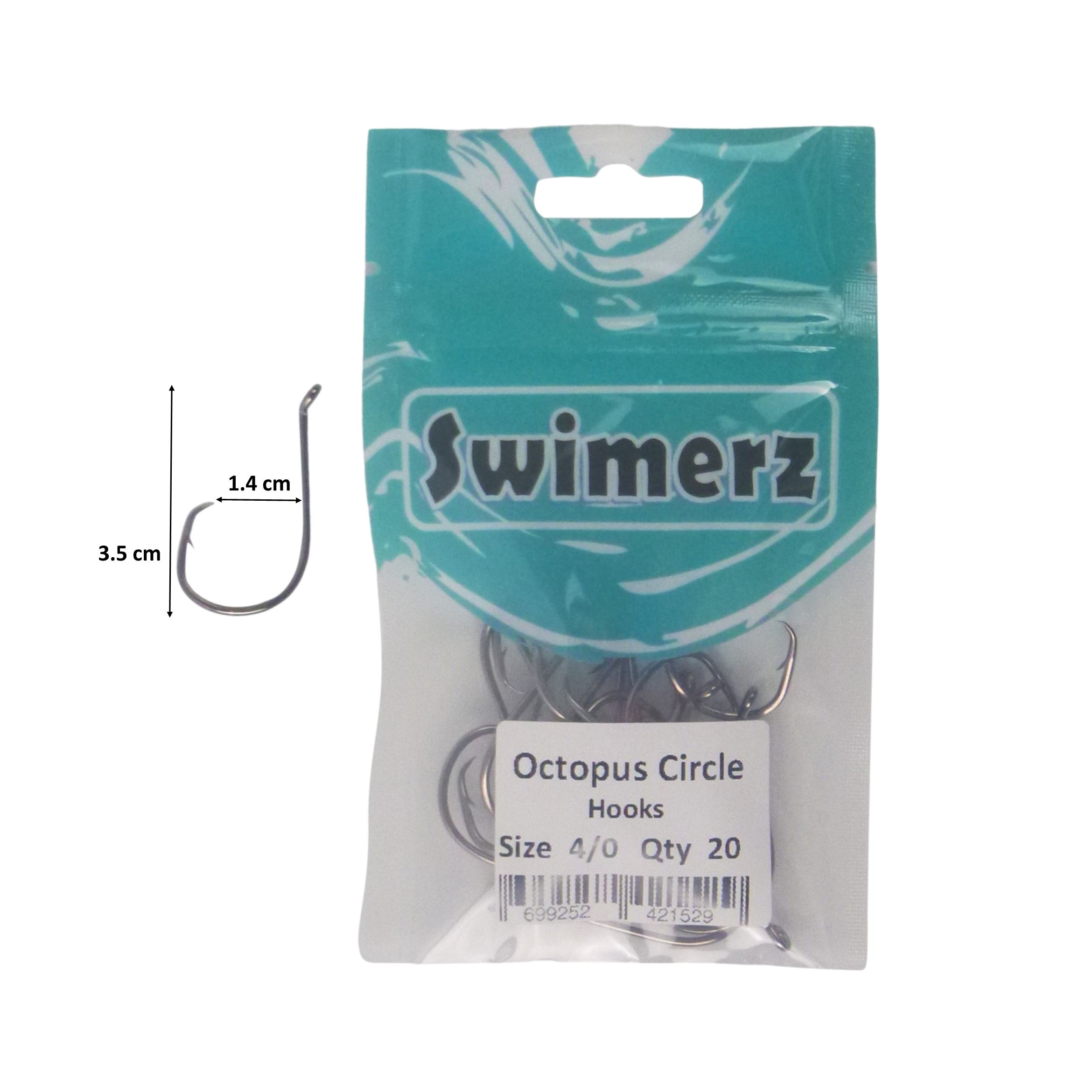 Swimerz 4/0 Octopus Circle Hooks, 20 pack view 3