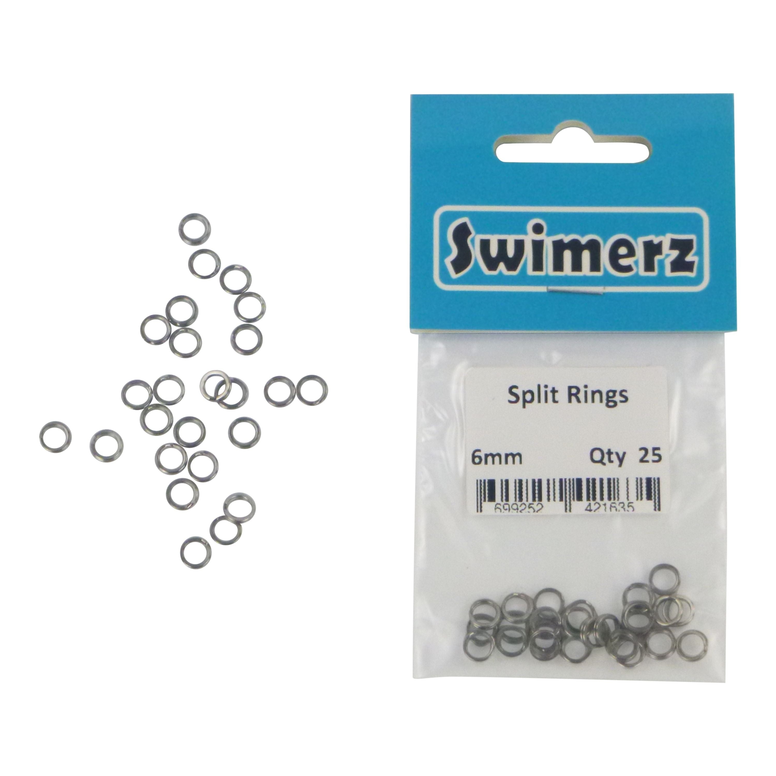 Swimerz 6mm Split Ring Stainless Steel, 25 Pack view 2