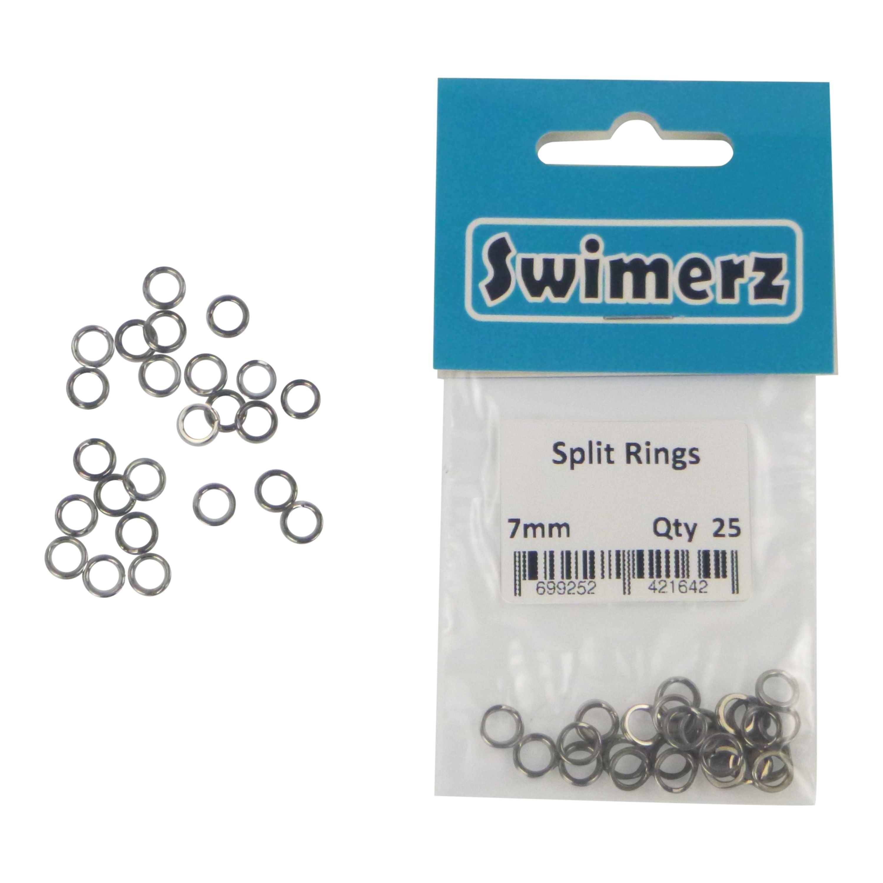 Swimerz 7mm Split Ring Stainless Steel, 25 Pack view 2