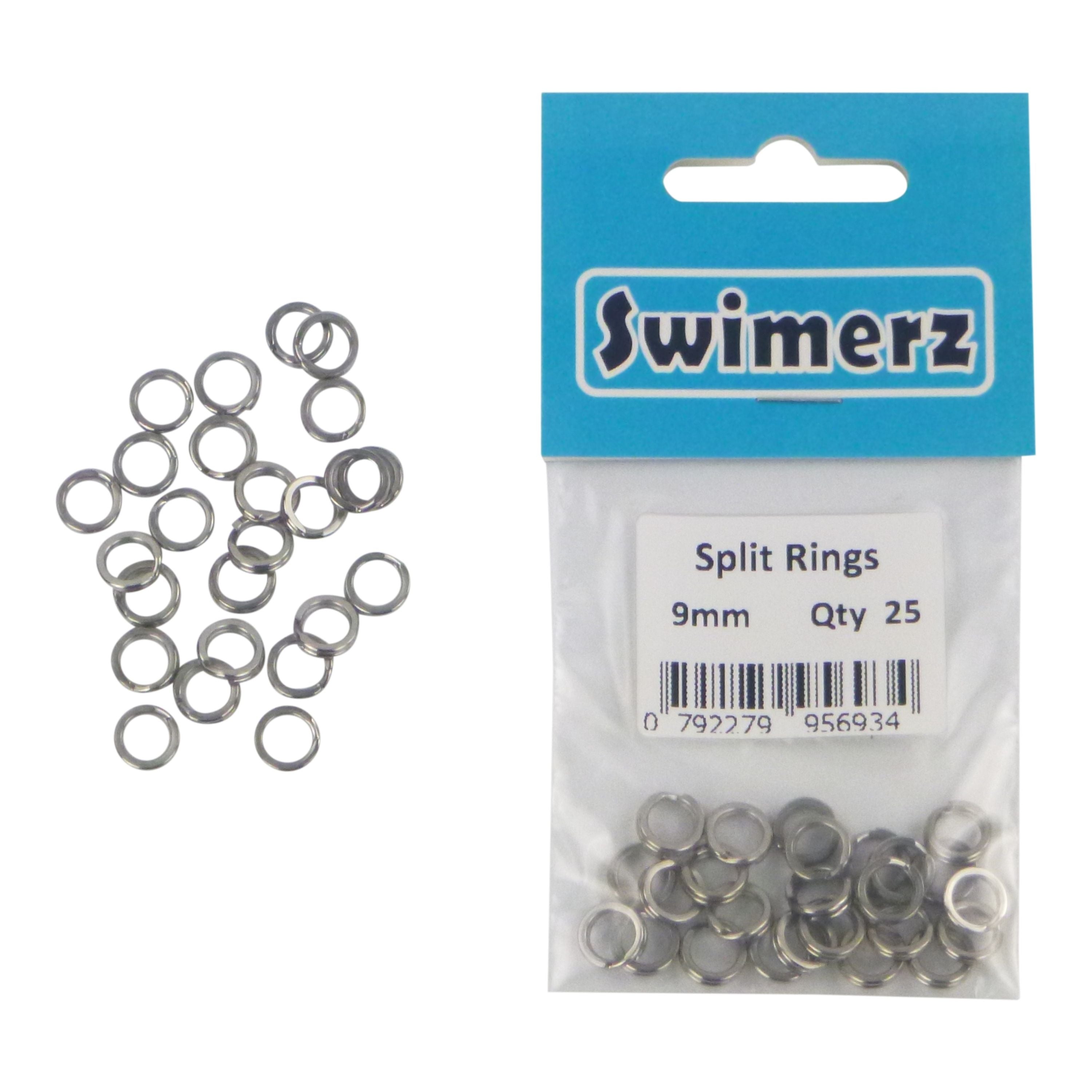 Swimerz 9mm Split Ring Stainless Steel, 25 Pack view 2