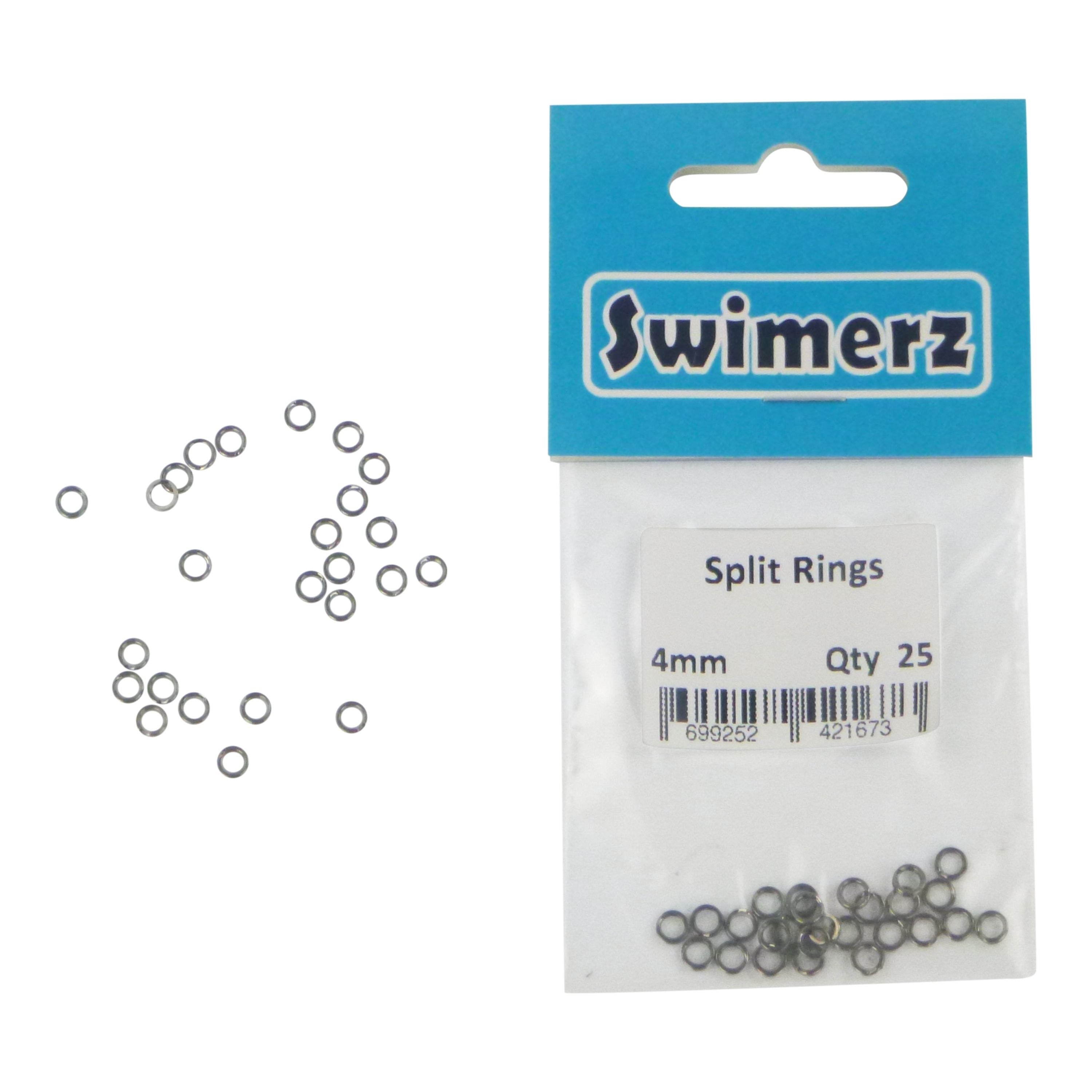 Swimerz 4mm Split Ring Stainless Steel, 25 pack view 2
