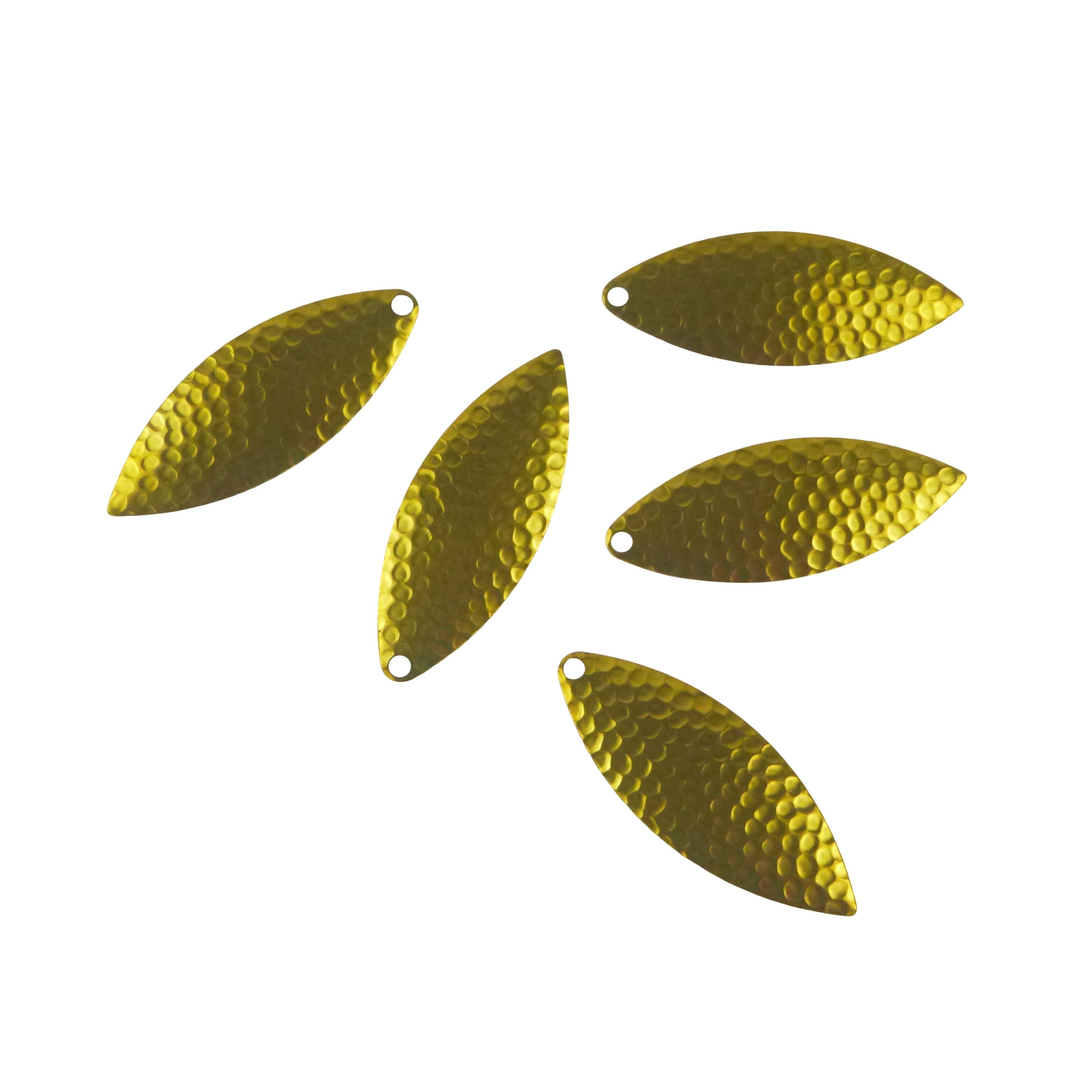 Artizan Hammered 57mm Willow Blade Brass, 5 Pack view 2