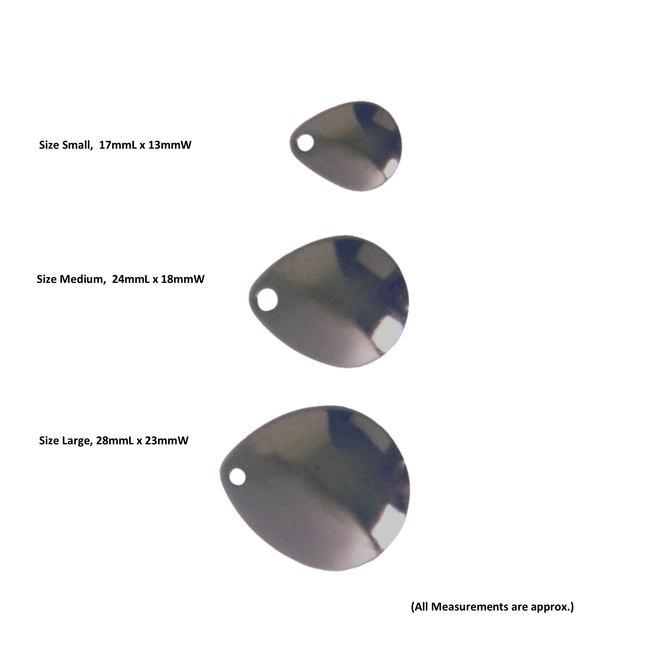 Artizan Smooth Colorado Blade, Nickel, 24mmL x 18mmW, Qty 5 view 2