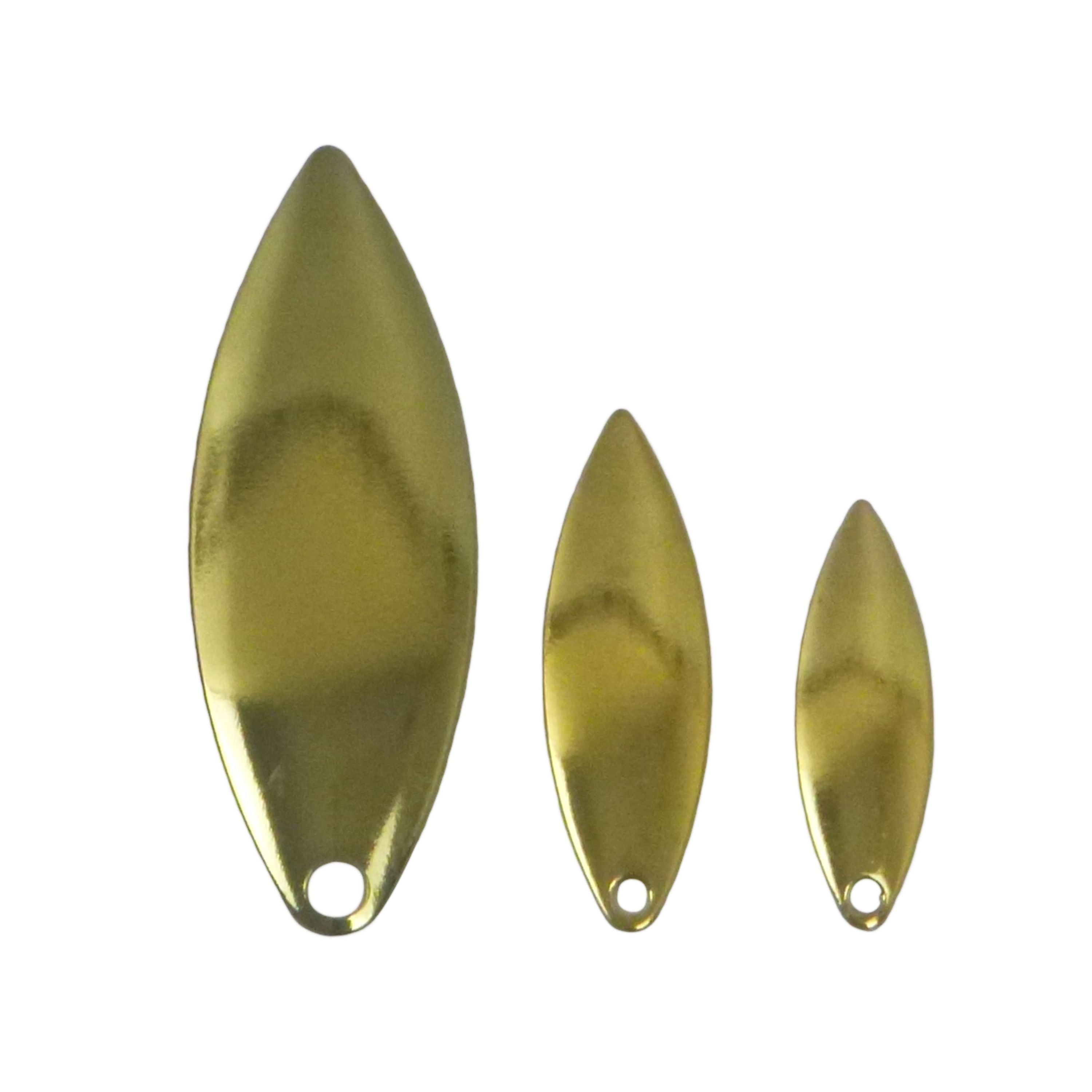 Artizan Smooth Willow Blade, Brass, 48mmL x 17mmW, Qty 5 view 3