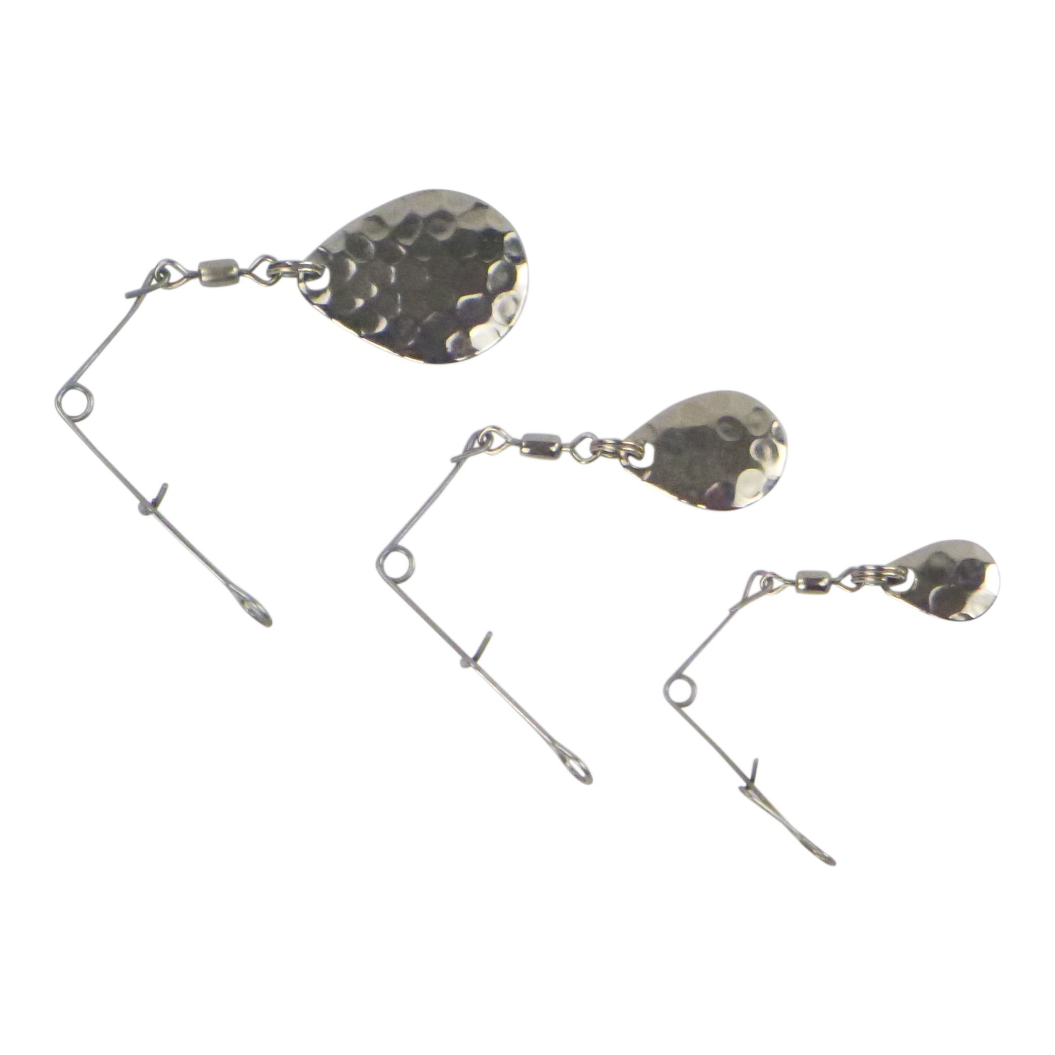 Swimerz Jig Spinner, Small, Hammered Nickel, 5 Pack