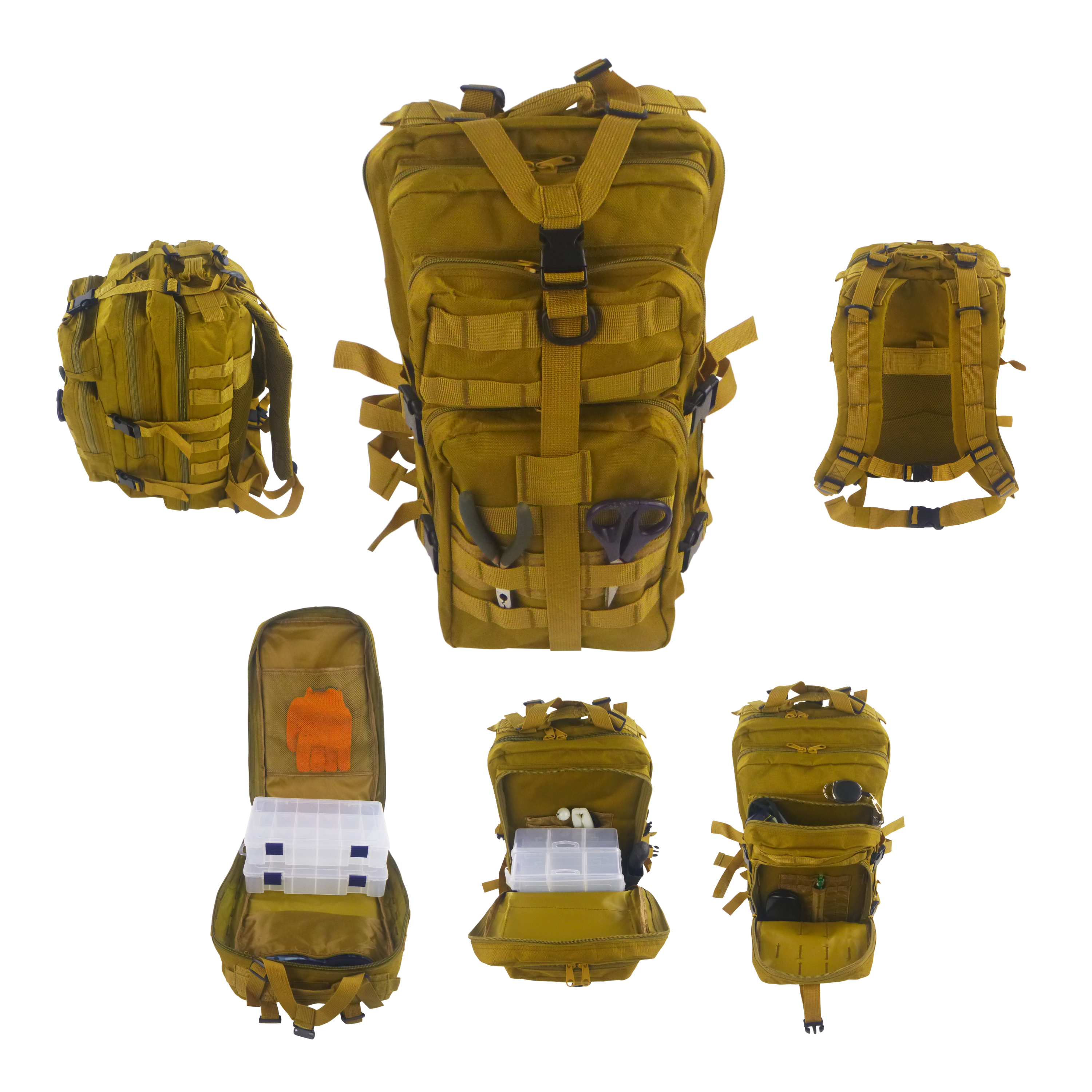 BSTC Fishers Back Pack, Tan view 3