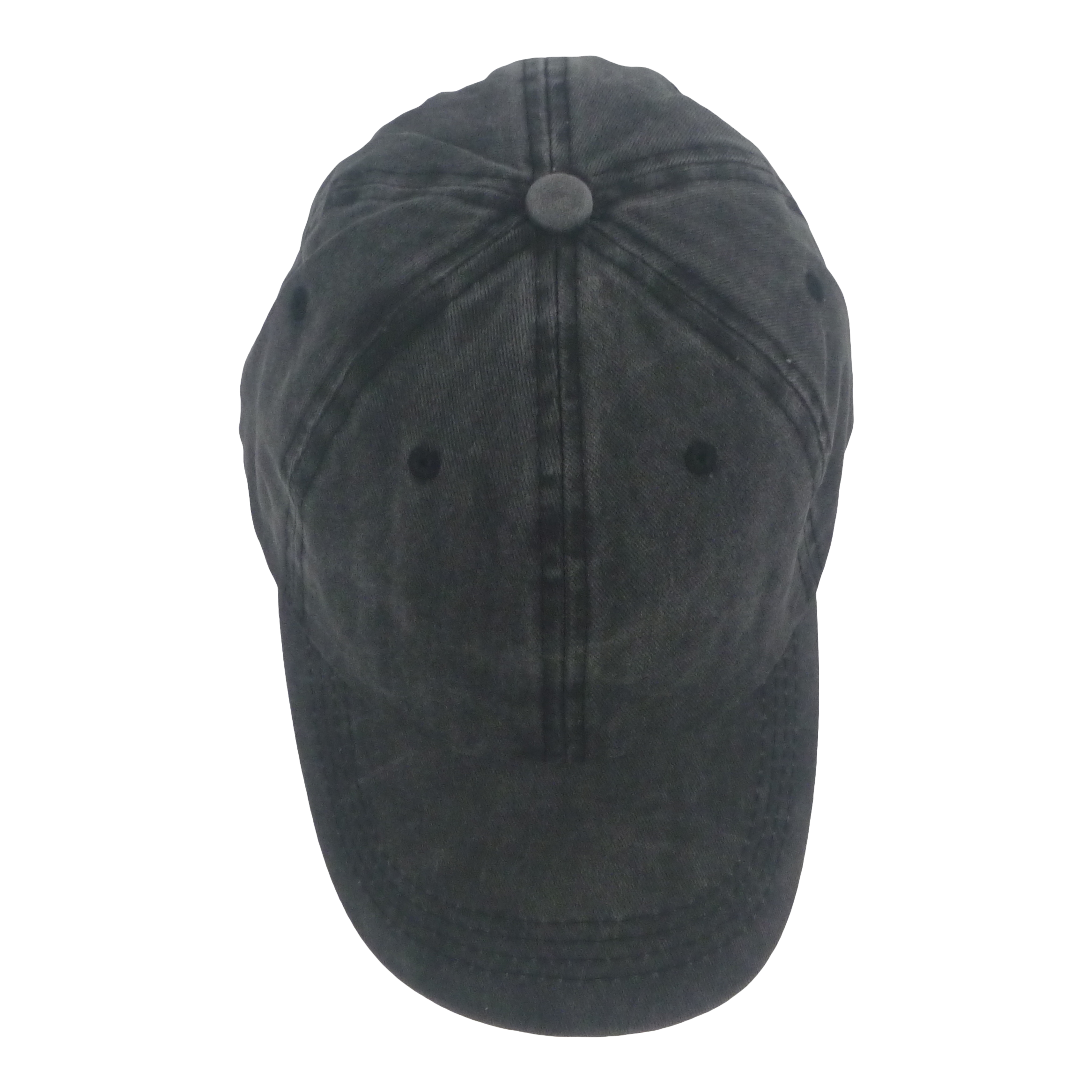 BSTC 6-Panel Baseball Cap, Distressed Cotton, Charcoal view 3