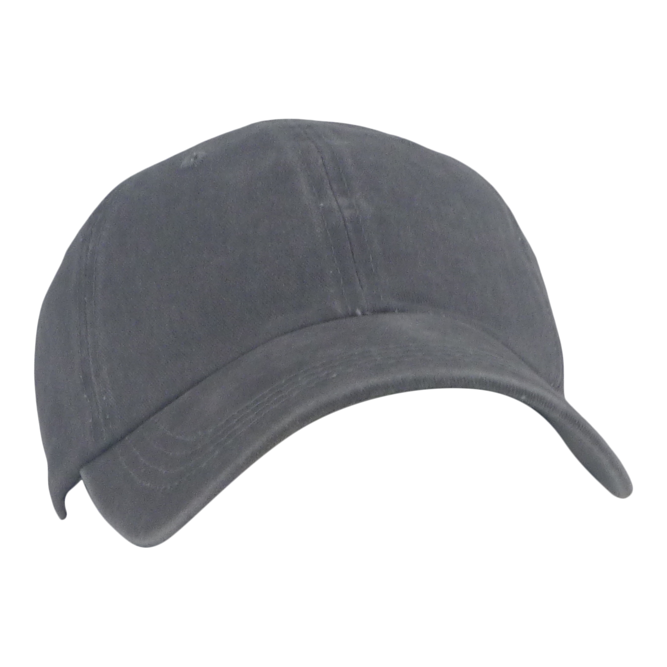 BSTC 6-Panel Baseball Cap, Distressed Cotton, Grey view 3
