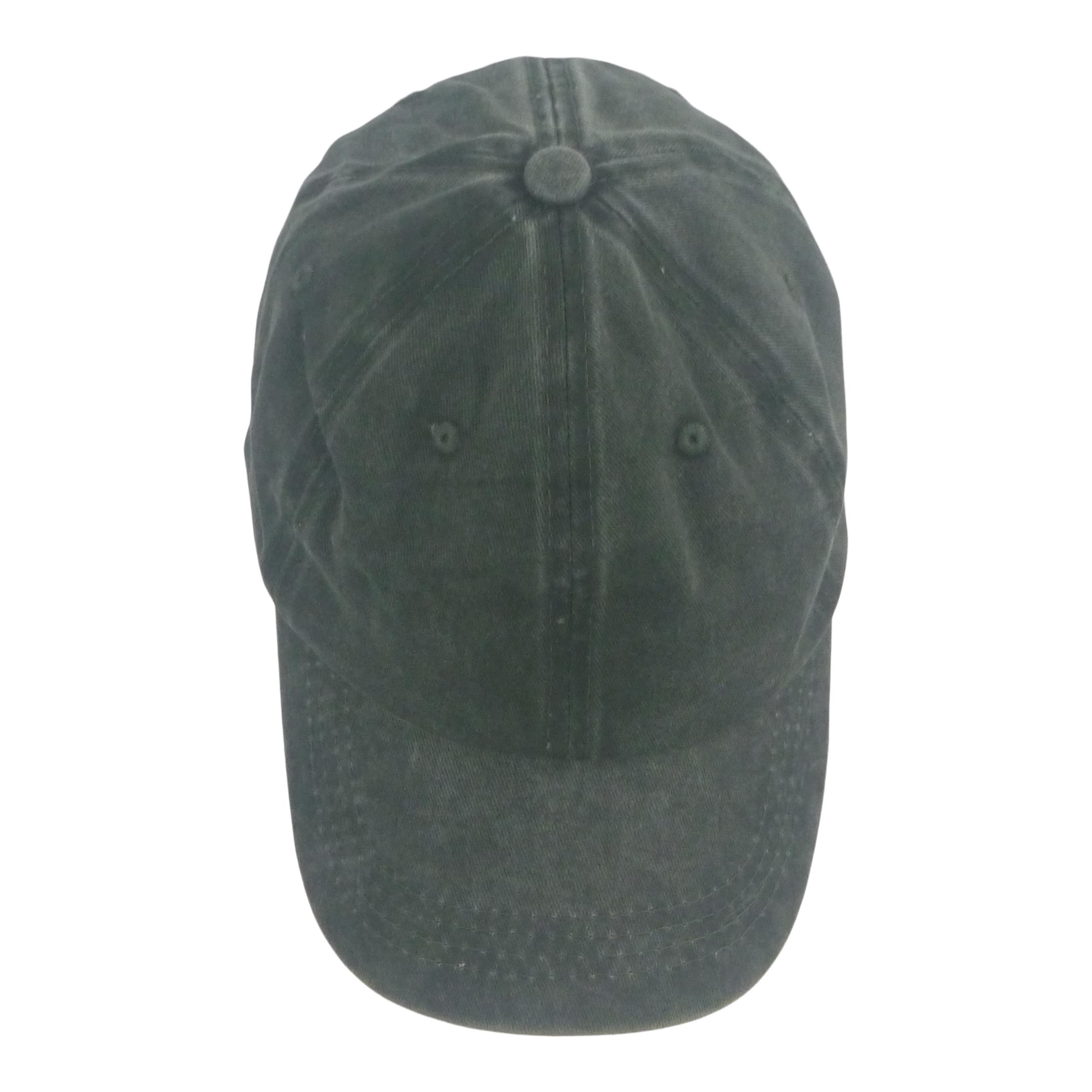 BSTC 6-Panel Baseball Cap, Distressed Cotton, Green view 3