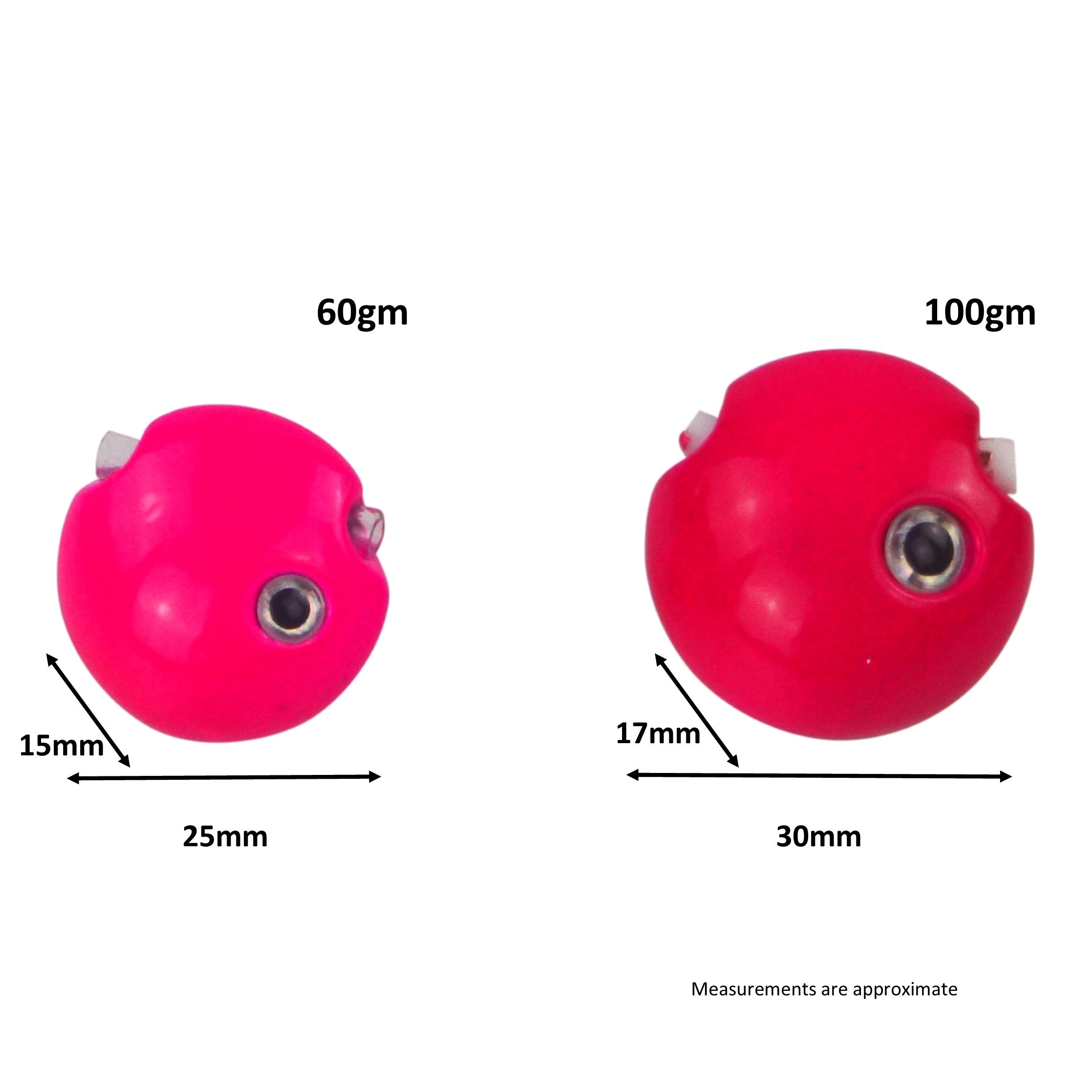 Finesse Kabura Slider Jig Head, 60gm, Hot Pink, 2 Pack view 2
