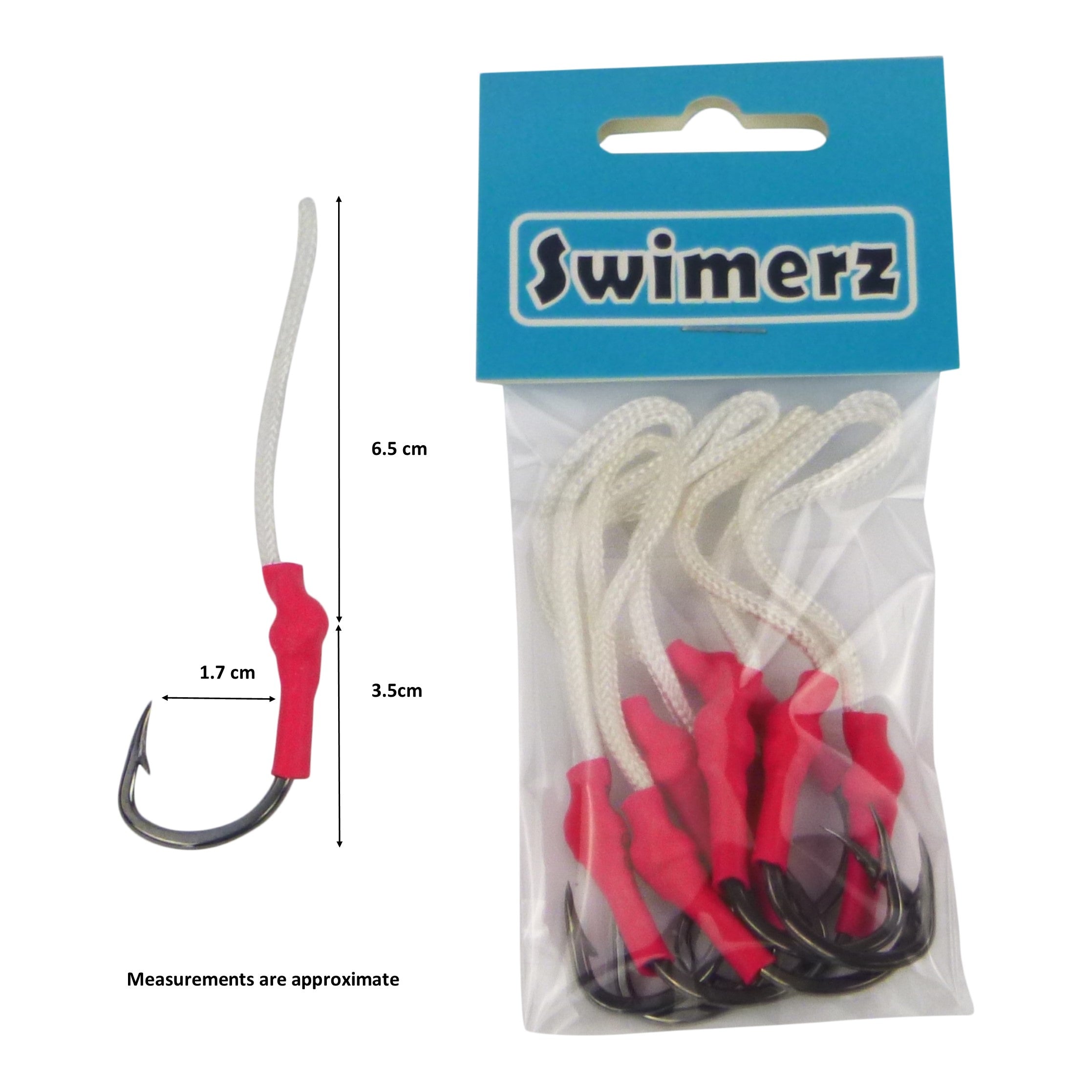 Swimerz 4/0 Single Assist Hooks, 8 pack view 2