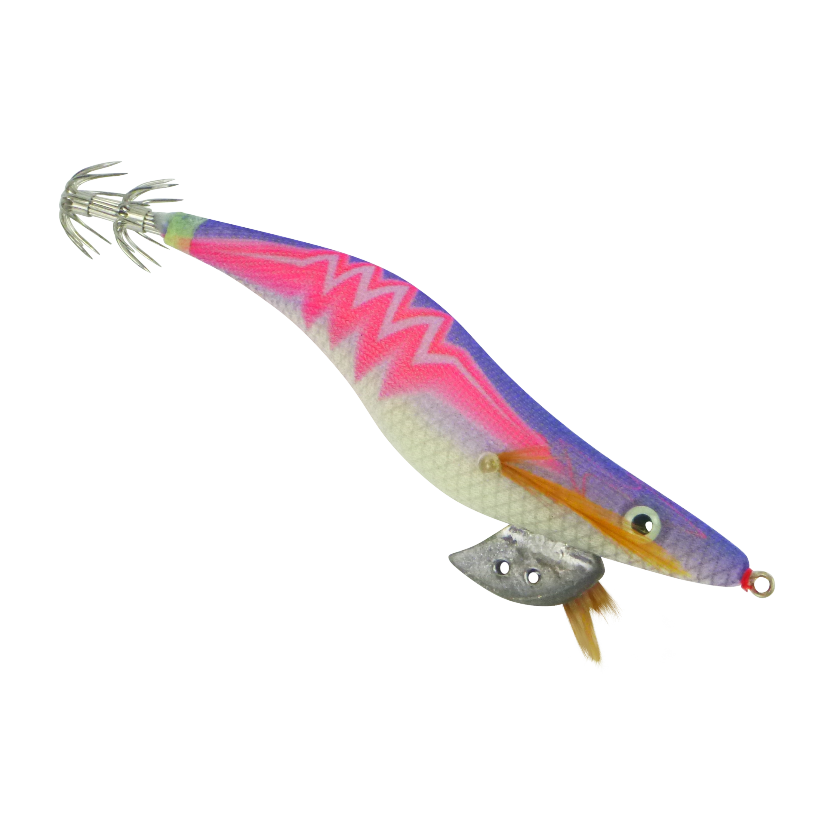 Finesse Rumoika Squid Jig, Purple Pink Neon, size 3.5, 2 pack
