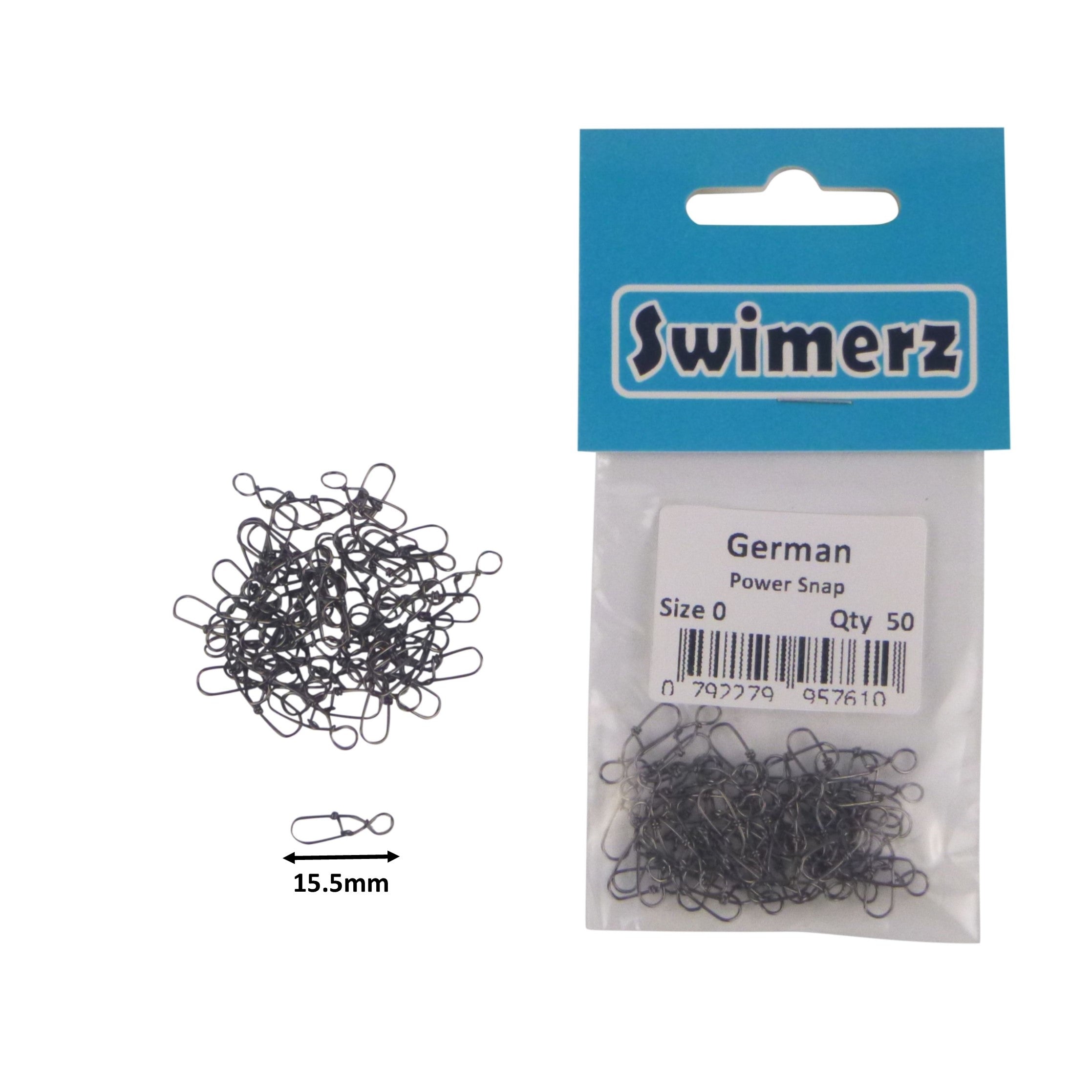 Swimerz German Power Snap, Closed Eye, size 0, 50 pack view 2