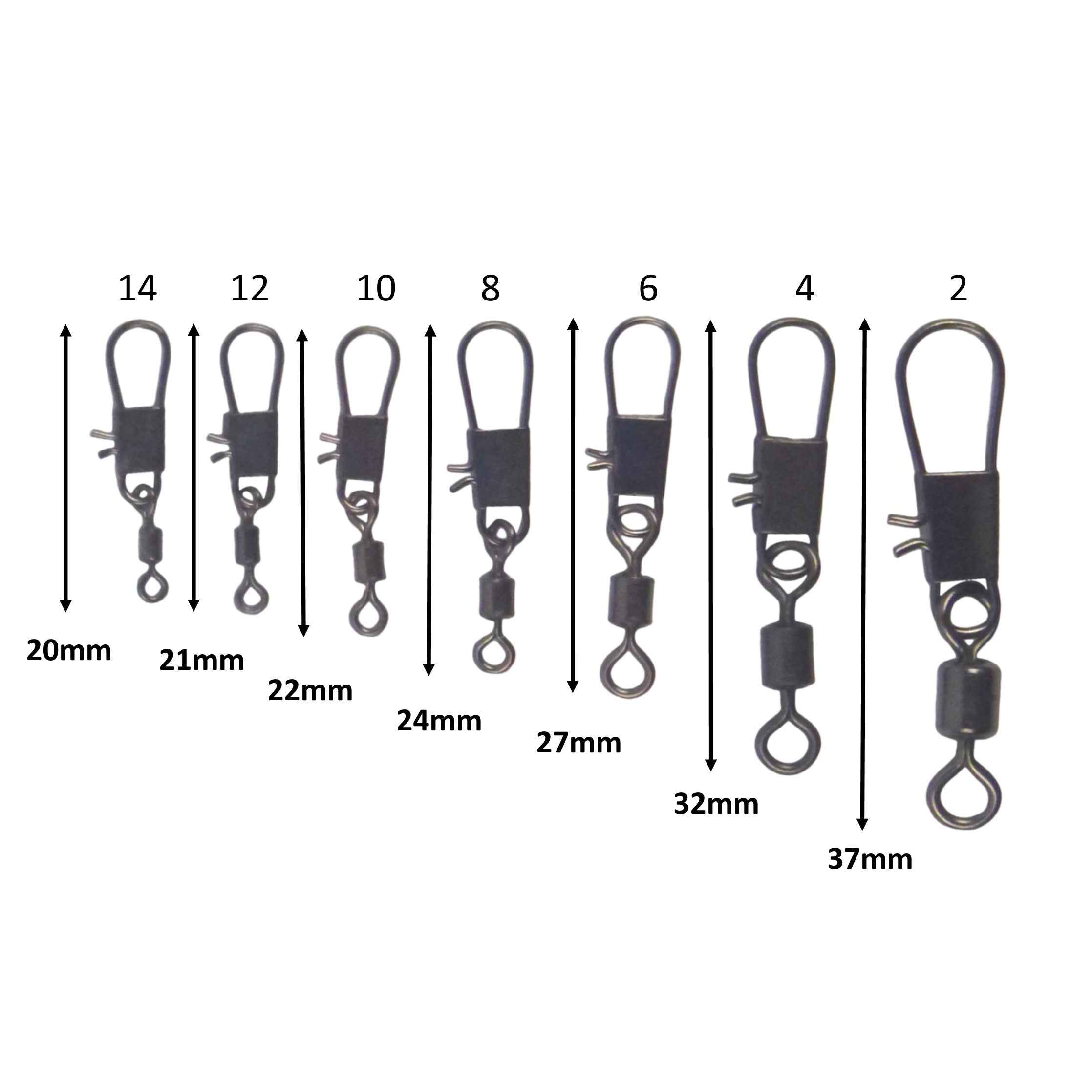 Swimerz Rolling Swivel w Interlock Snap, Size 4, 40 pack view 2