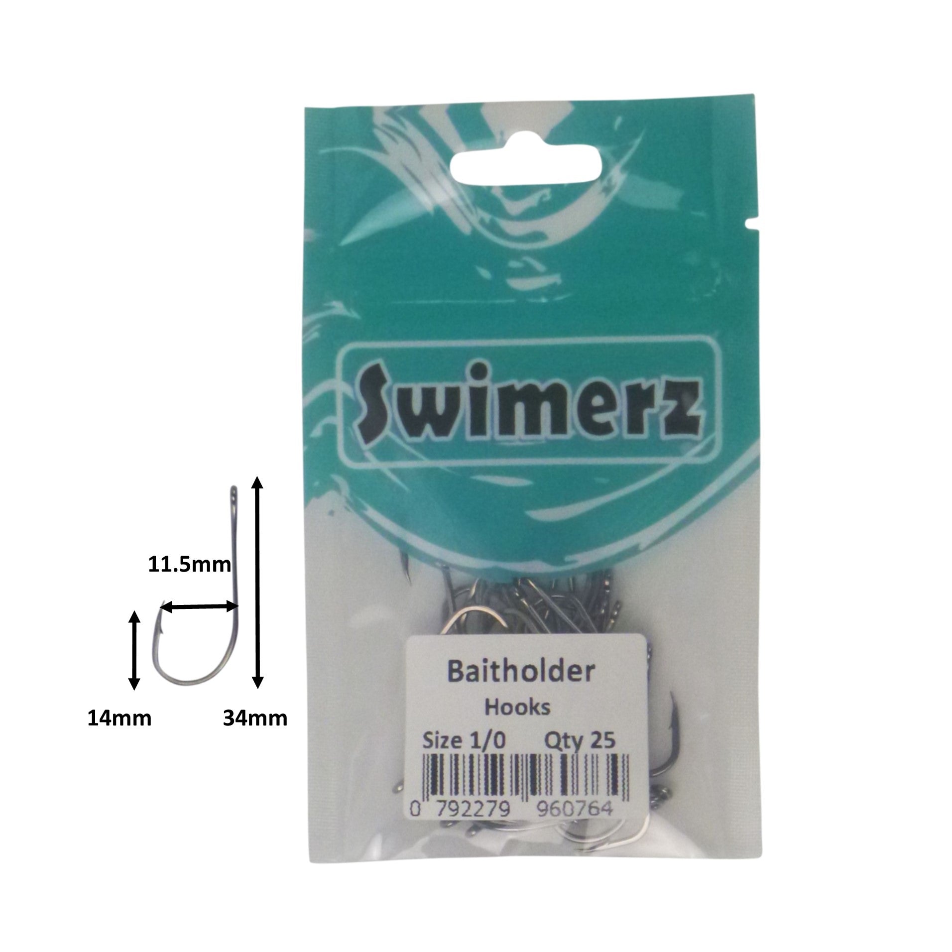 Swimerz 1/0 Baitholder Hook, Qty 25 view 3