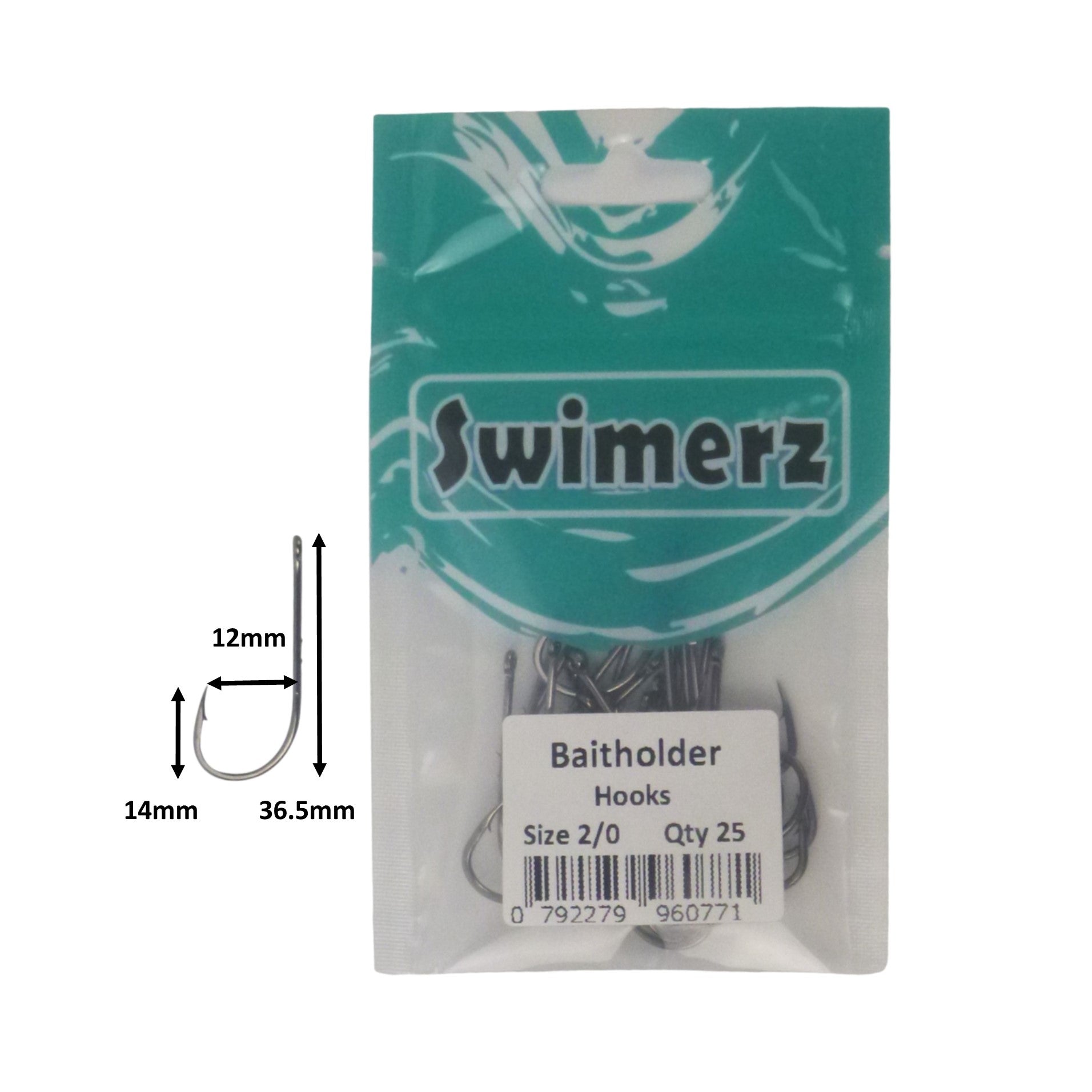Swimerz 2/0 Baitholder Hook, Qty 25 view 3