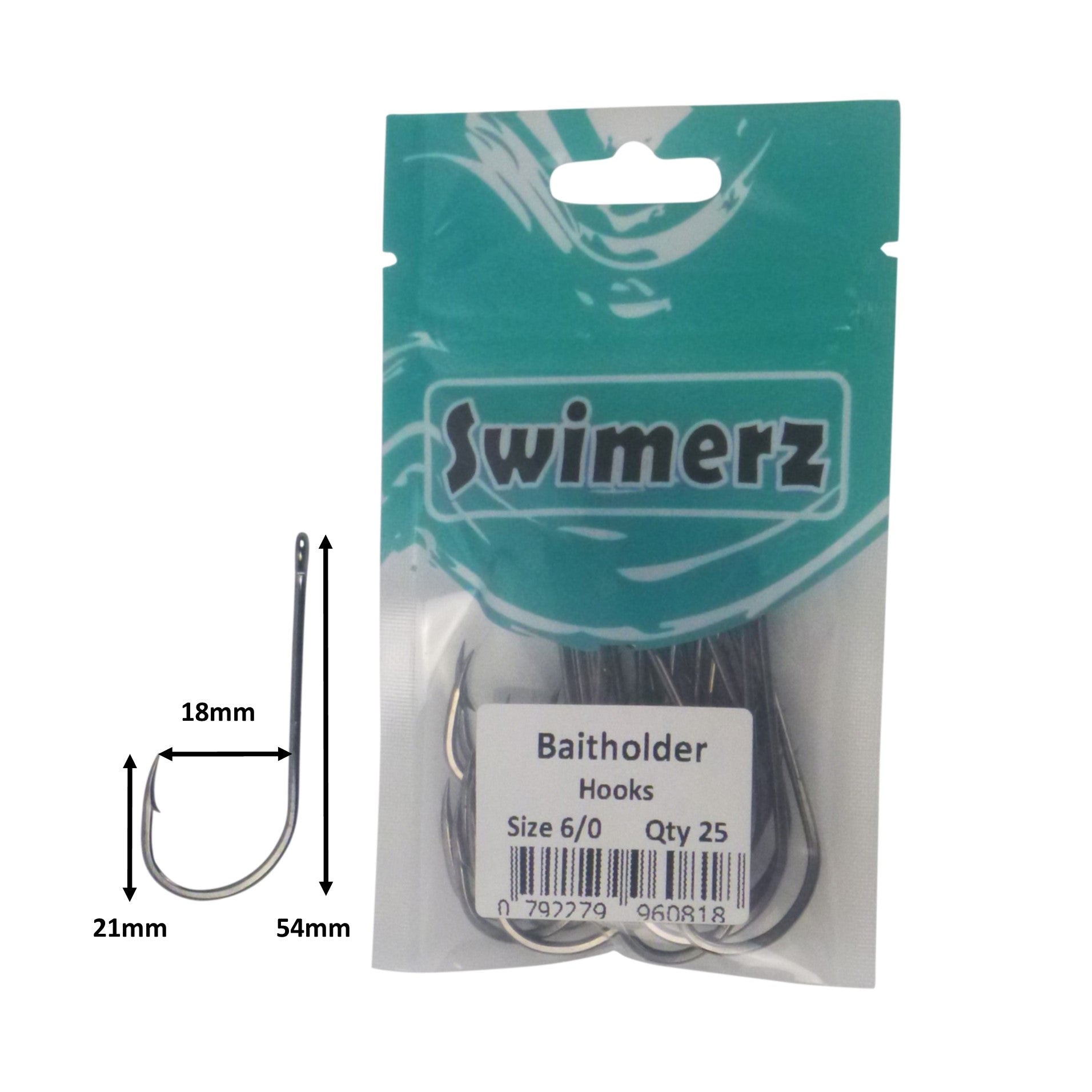 Swimerz 6/0 Baitholder Hook, Qty 25 view 3