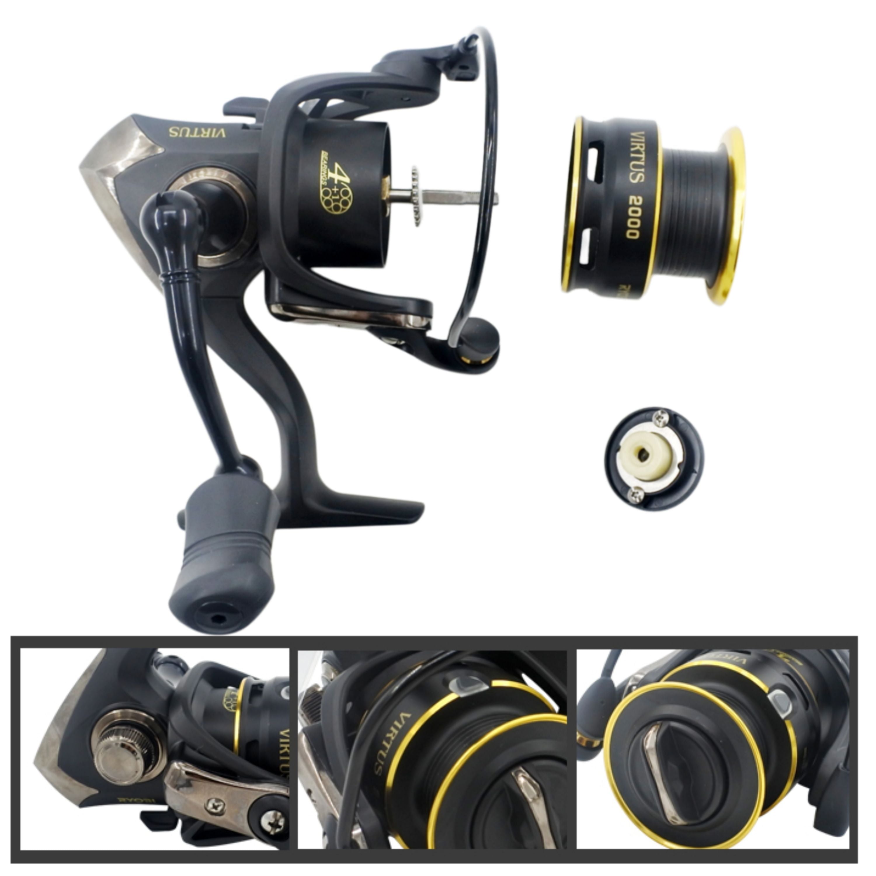 Ryobi Virtus 4000 Spinning Reel, 5:1:1 Gear Ratio 4+1BB view 3