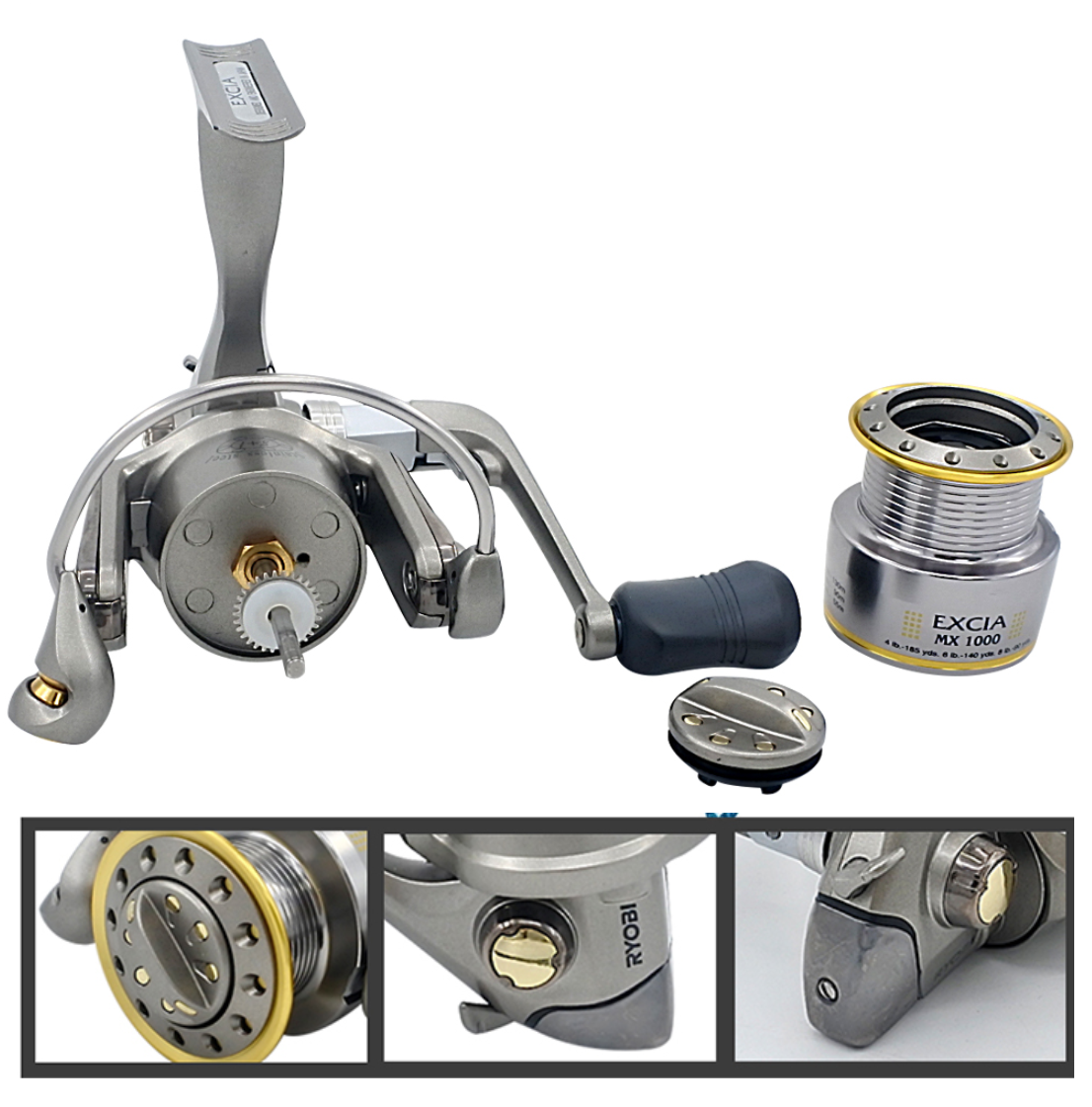 Ryobi Excia 3000 Spinning Reel, 4:9:1 Gear Ratio 8+1BB view 3