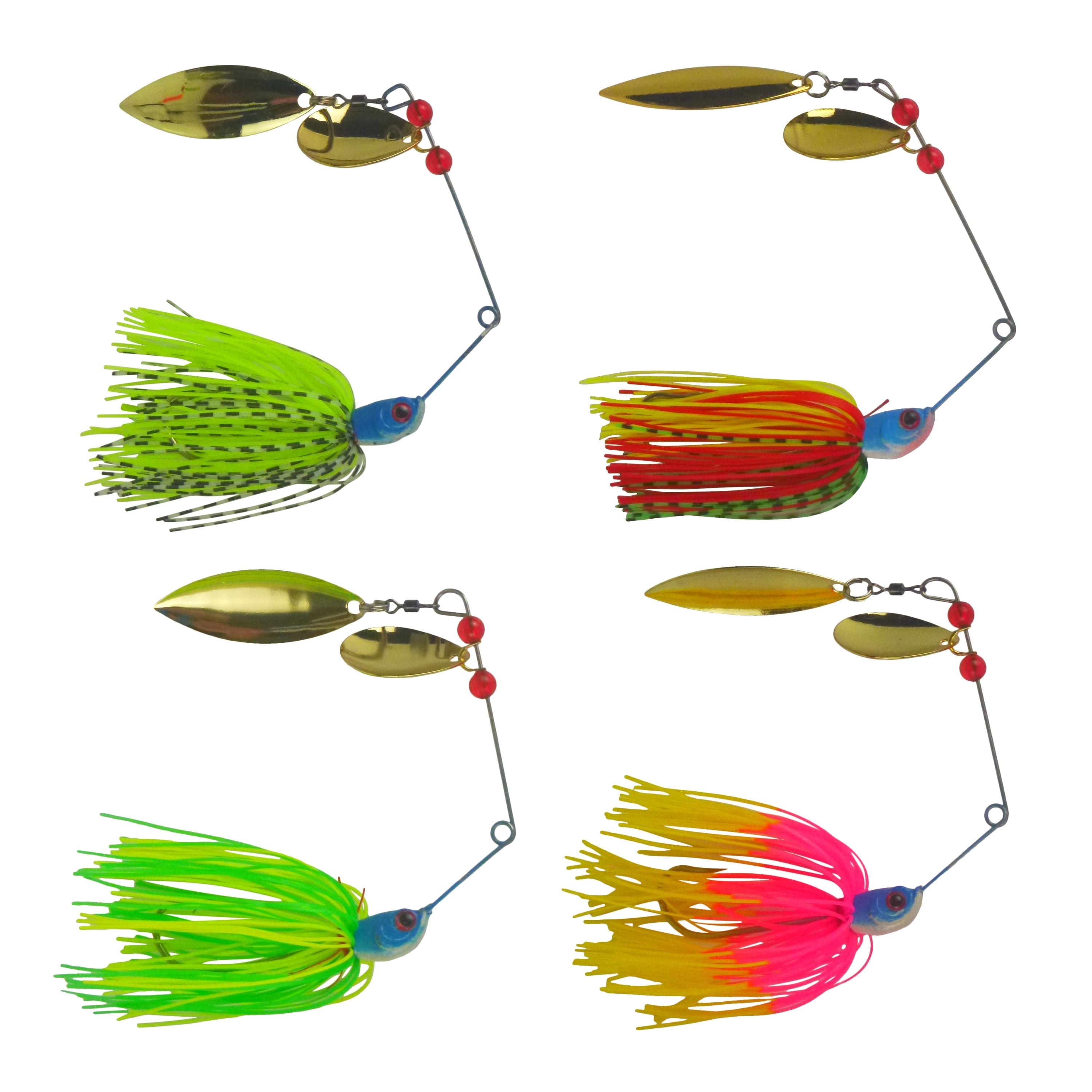 Dekoi 18gm LS20 Closed Eye Spinnerbait, Fluro Green, Qty 2 view 2