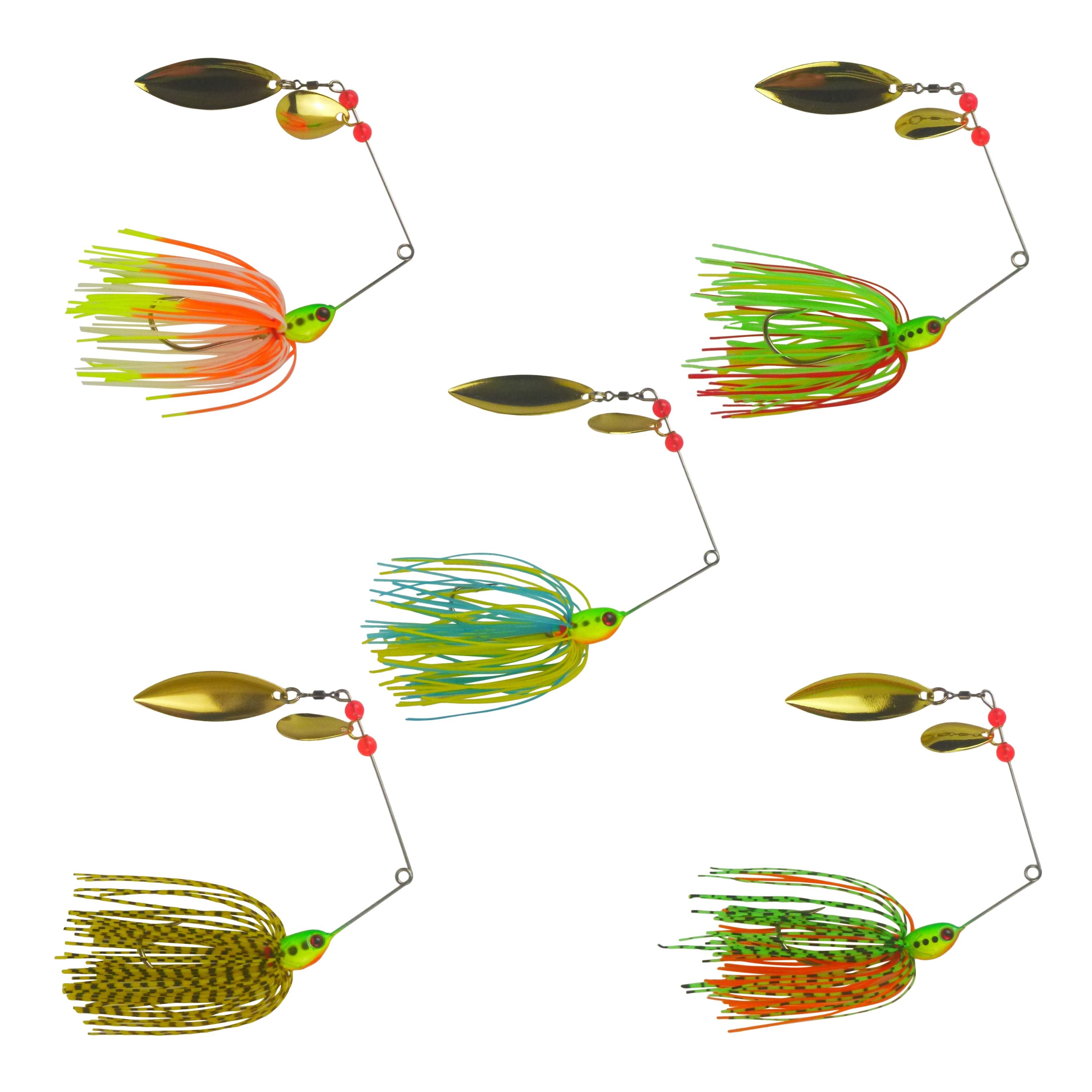 Dekoi 17gm LS21 Closed Eye Spinnerbait, Yellow Blue, Qty 2 view 2