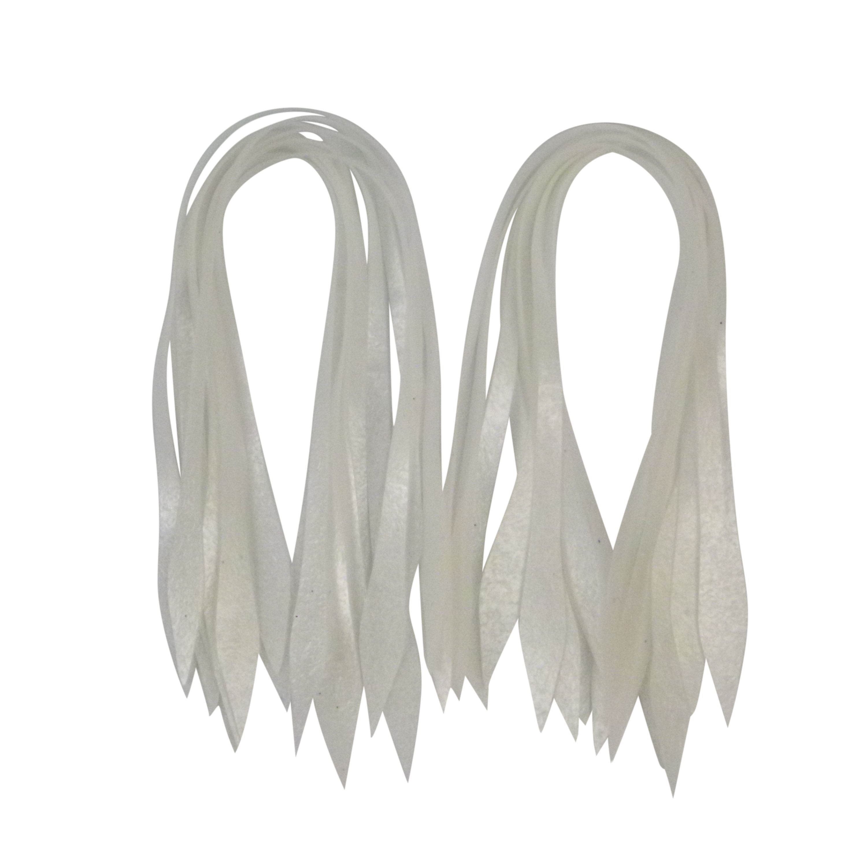 Artizan Silicon Lure Tails, Pearl, Pack of 20 — image 1