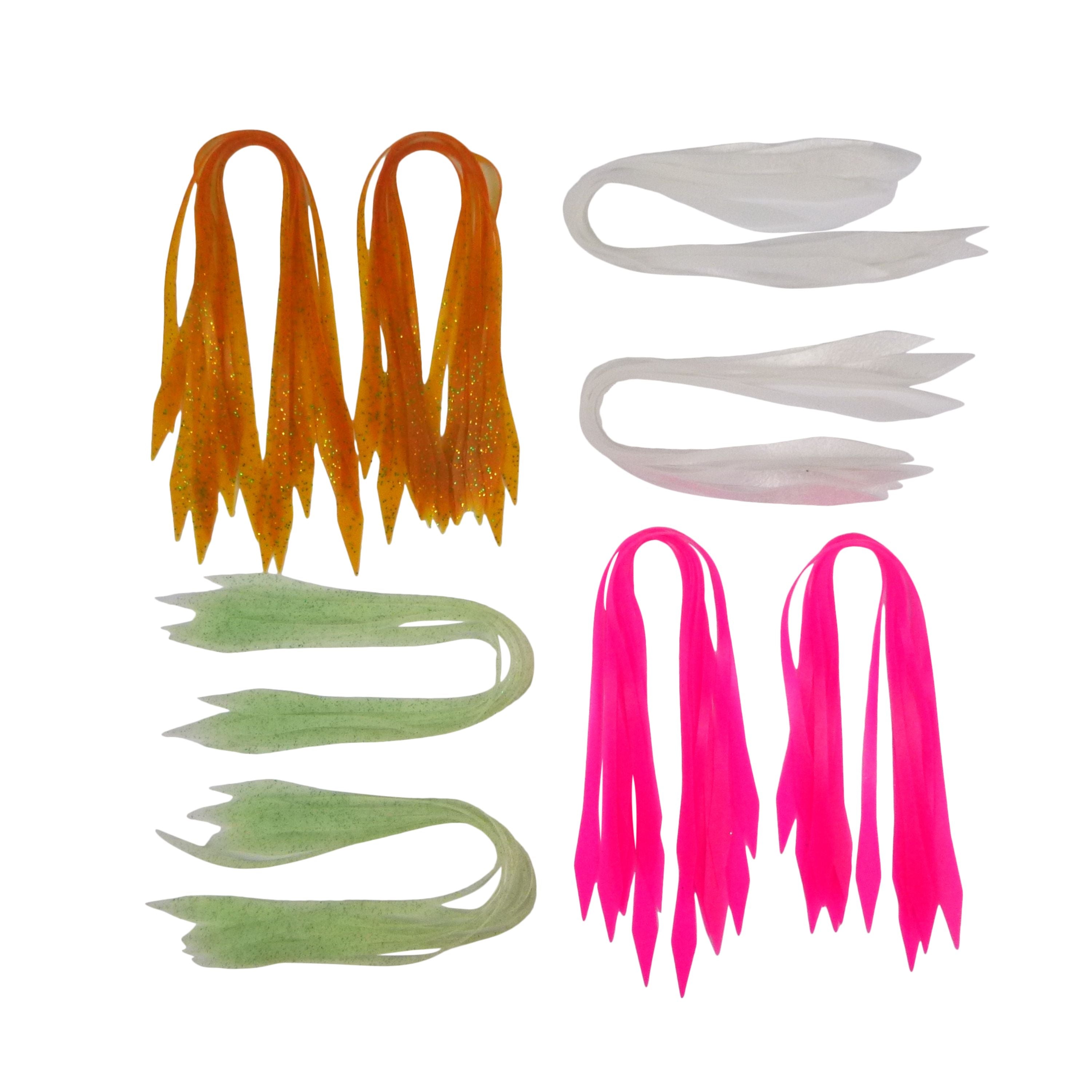 Artizan Silicon Lure Tails, Lumo Green, Pack of 20 view 3