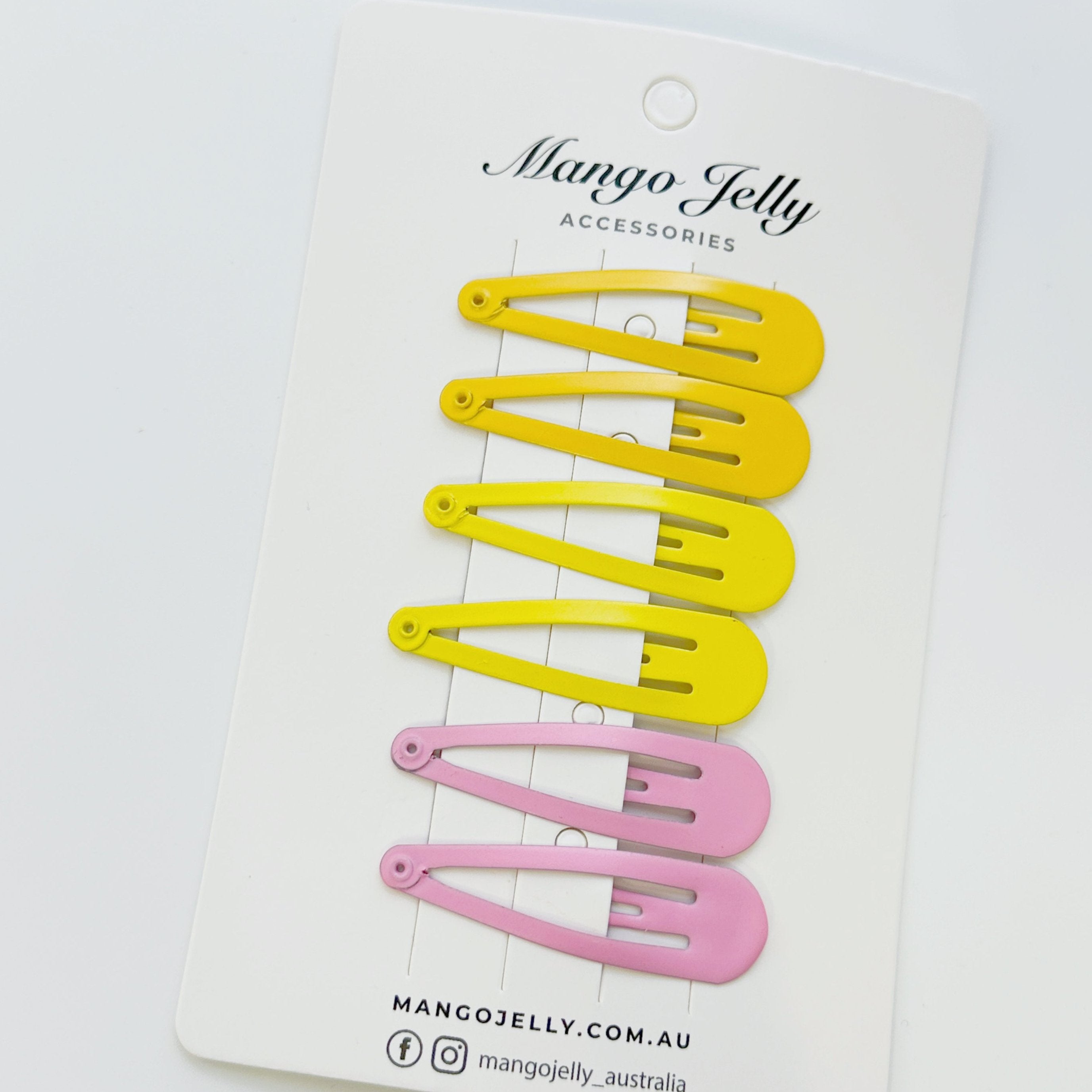 Essential Snap Hair clips - Lemon - 6 Pieces view 6