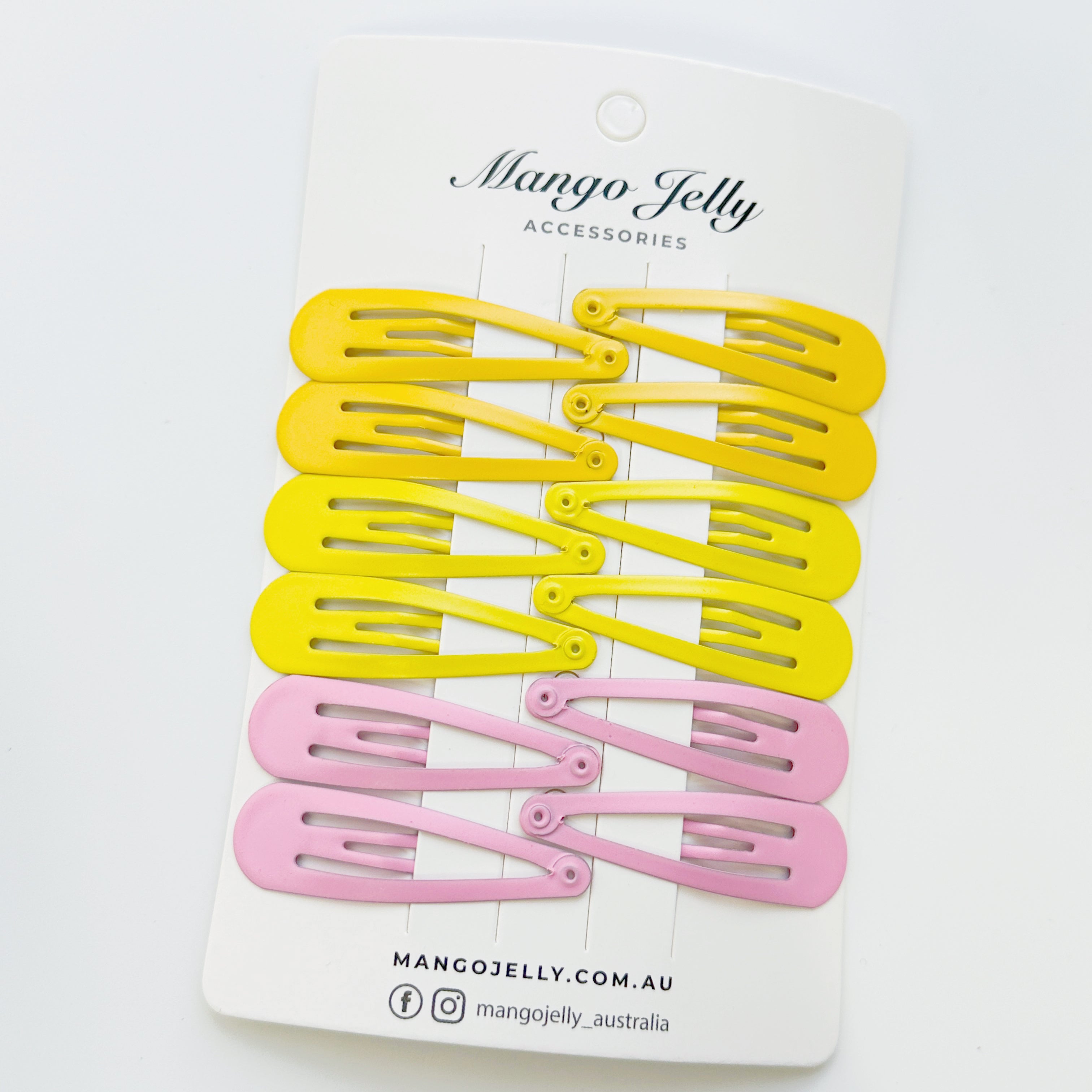 Essential Snap Hair clips - Lemon - 6 Pieces view 7