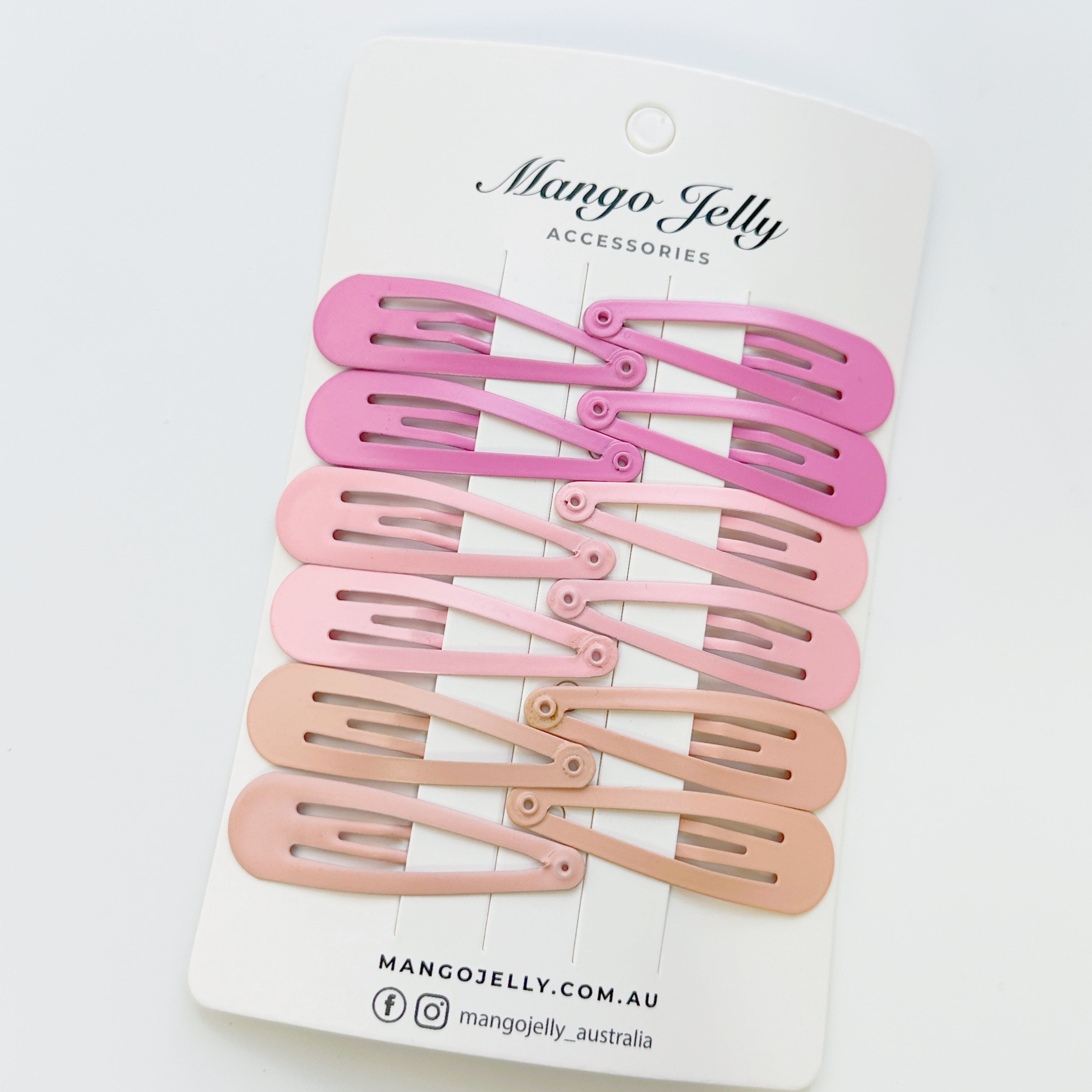 Essential Snap Hair clips - Pink - 6 Pieces view 7