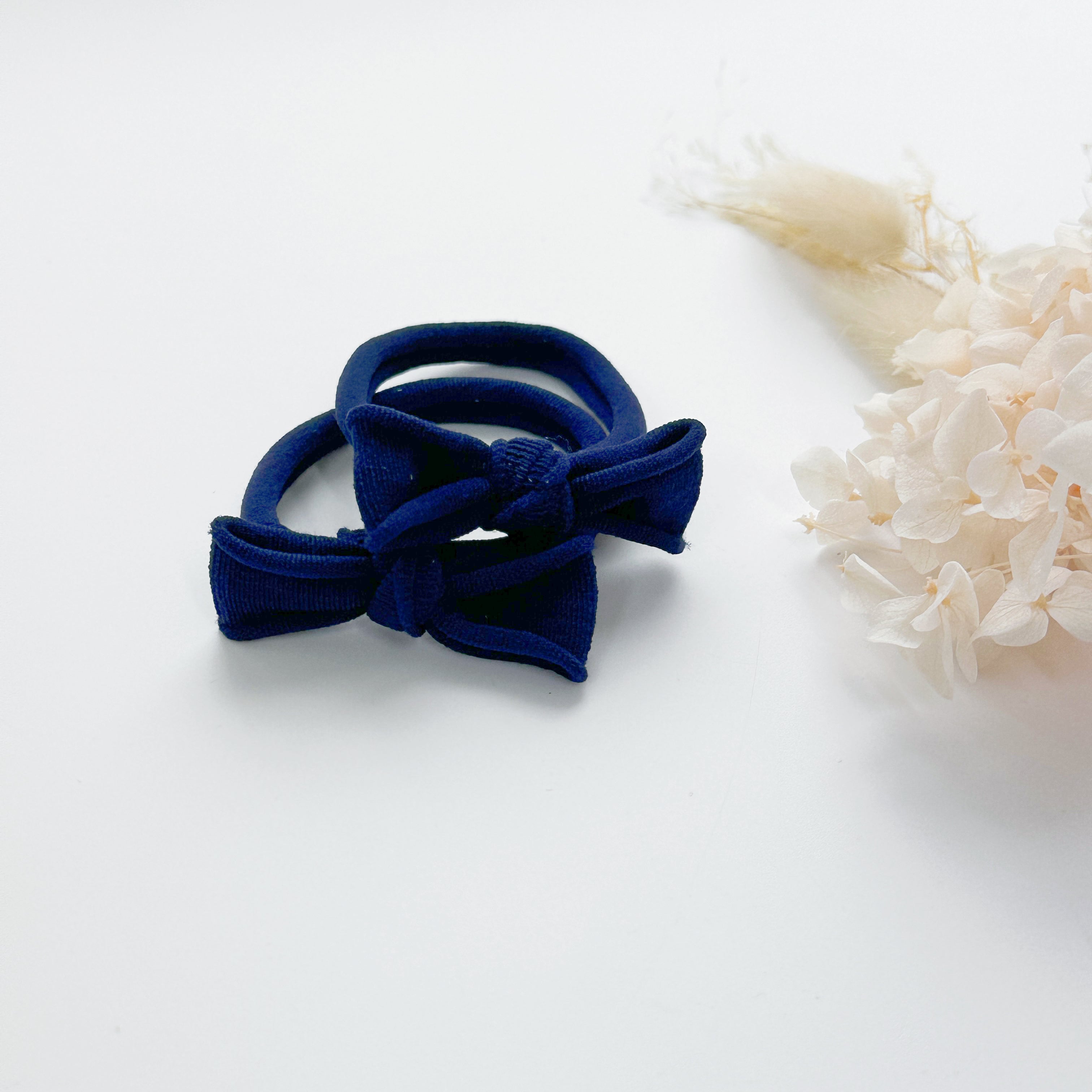 Handmade Simple Bows - School colours - Bottle Green - 1 pairs view 10