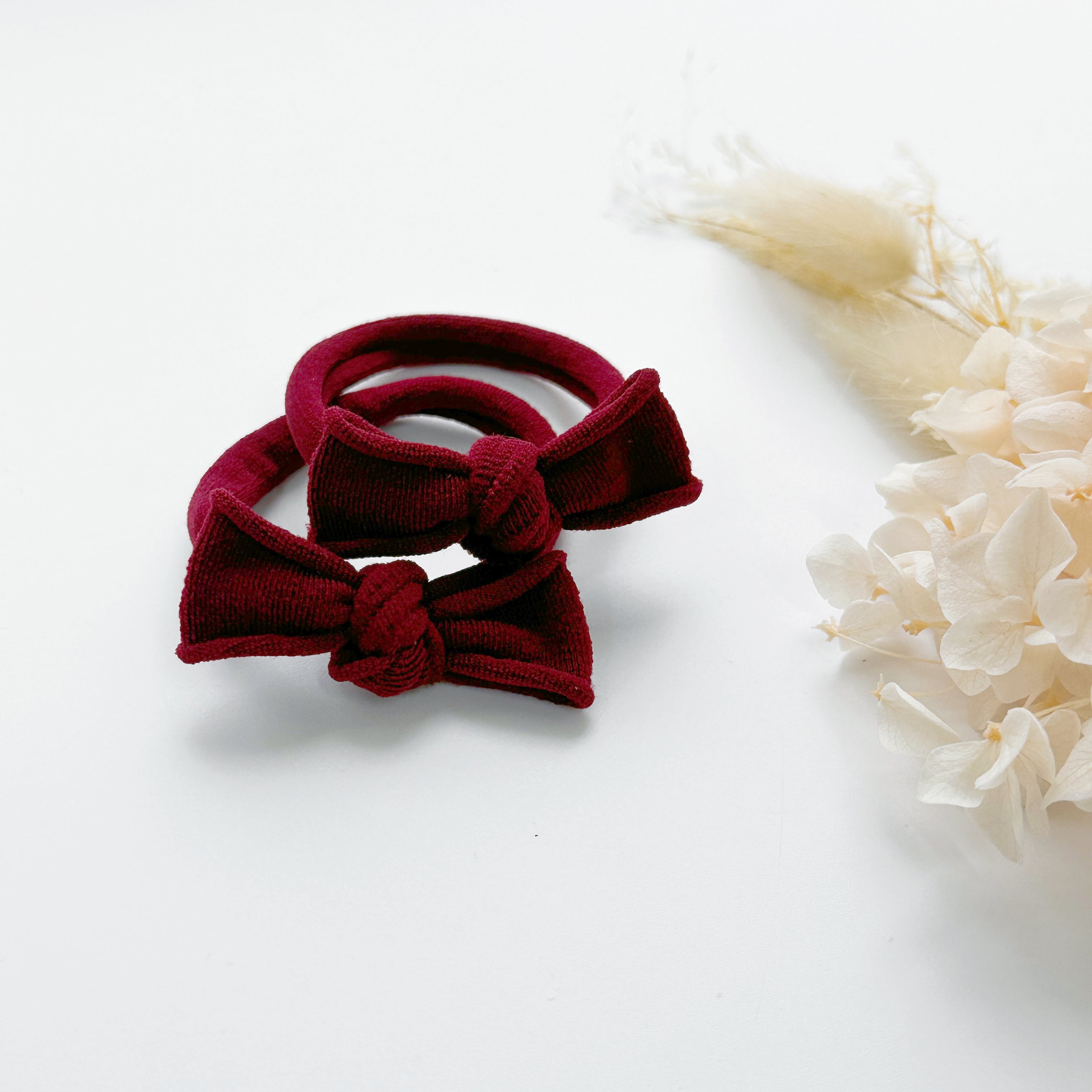 Handmade Simple Bows - School colours - Bottle Green - 1 pairs view 14
