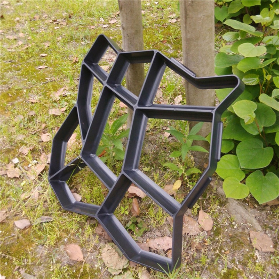 DIY Path Maker Concrete Mould Paver Patio Garden Brick Slab Pavement Cement Mold view 6